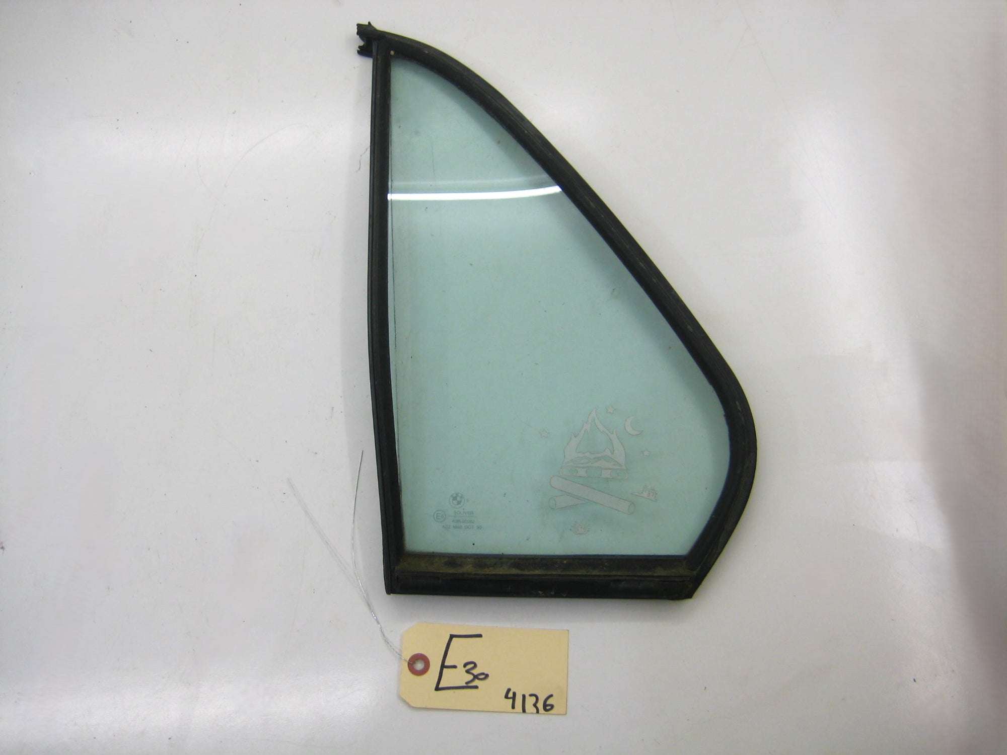 Left Drivers Rear Side Quarter Window