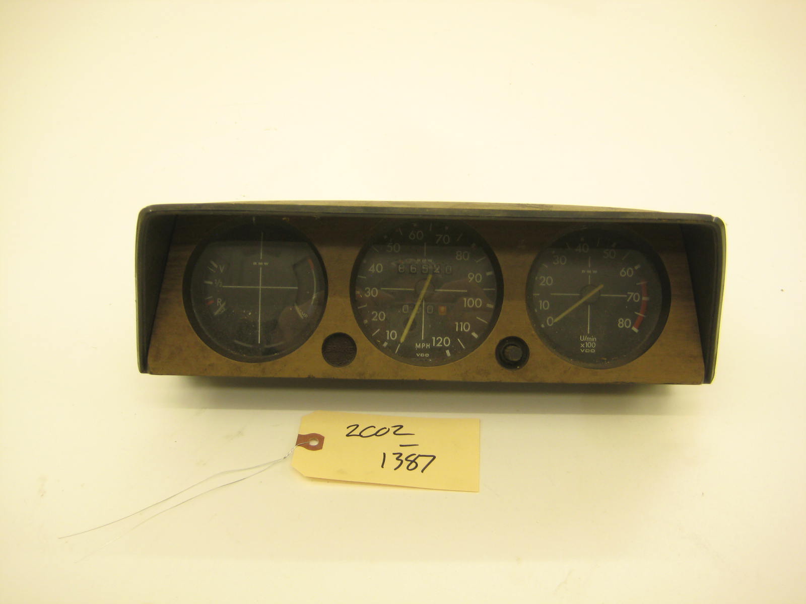 bmw 2002 2002tii e10 wood faced gauge cluster