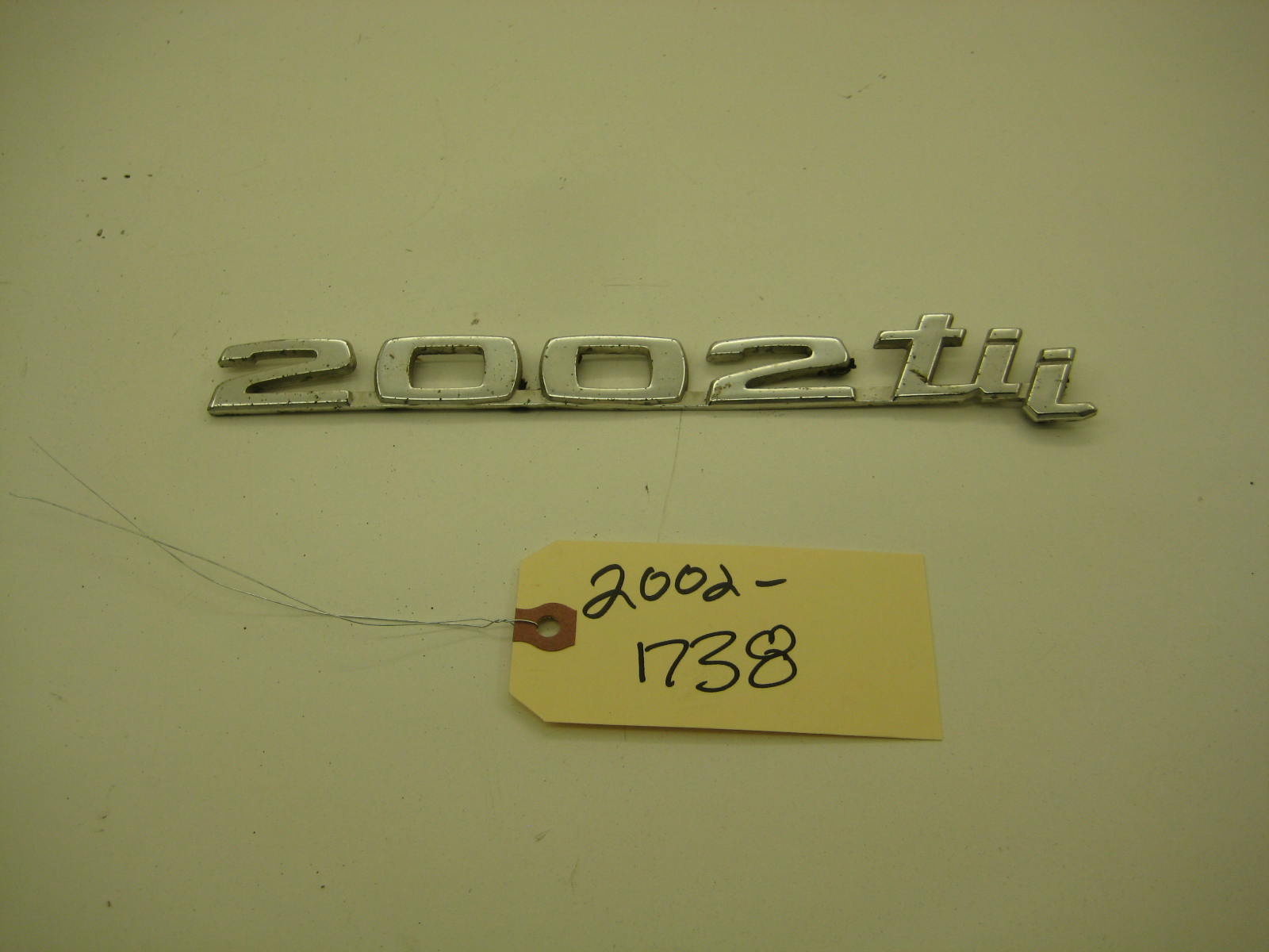 BMW 2002 E10 Tii Trunk Script Emblem