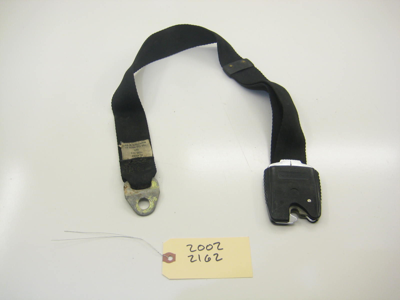 Early Front Seat Belt