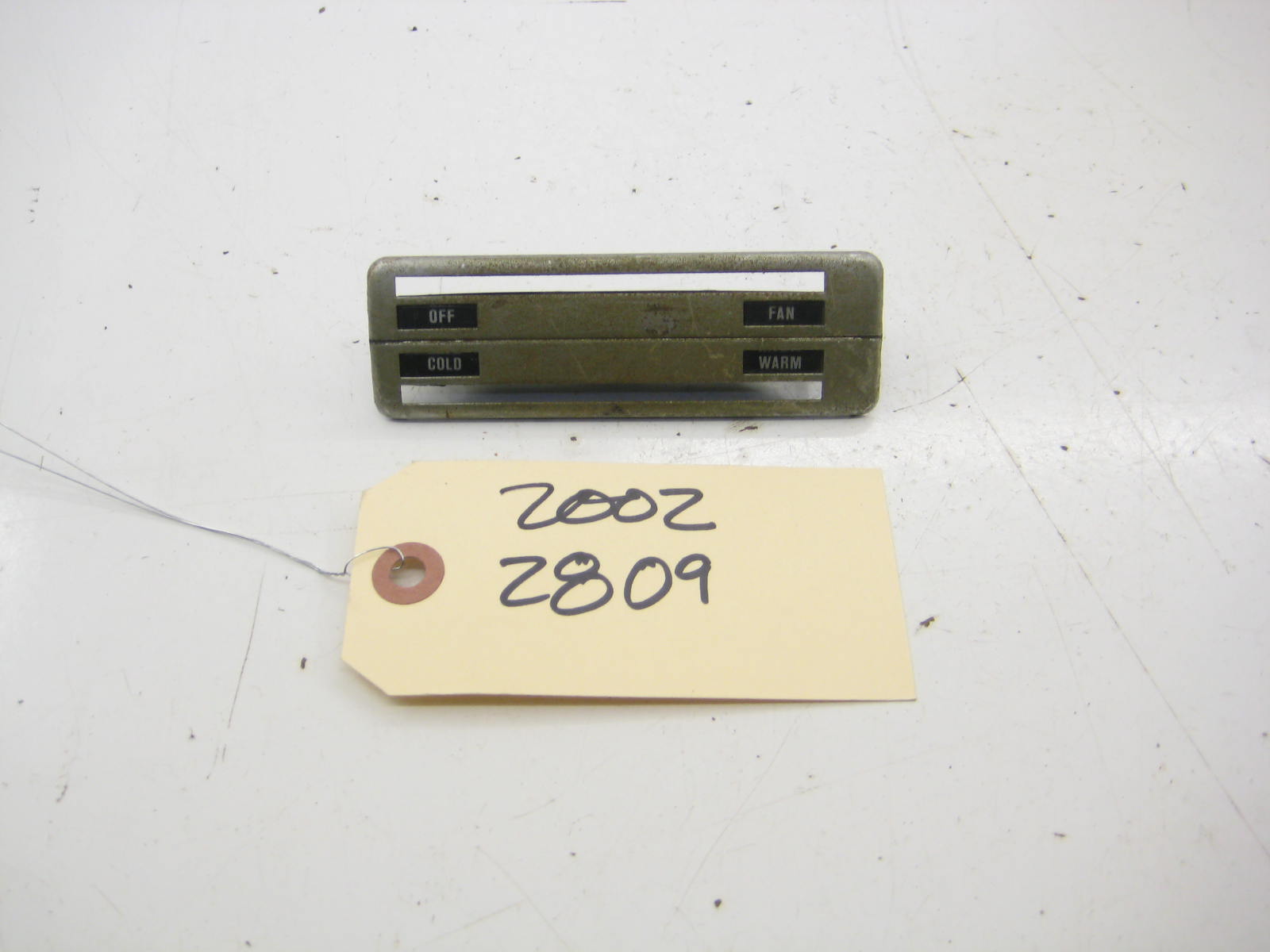 HVAC Control Panel Cover