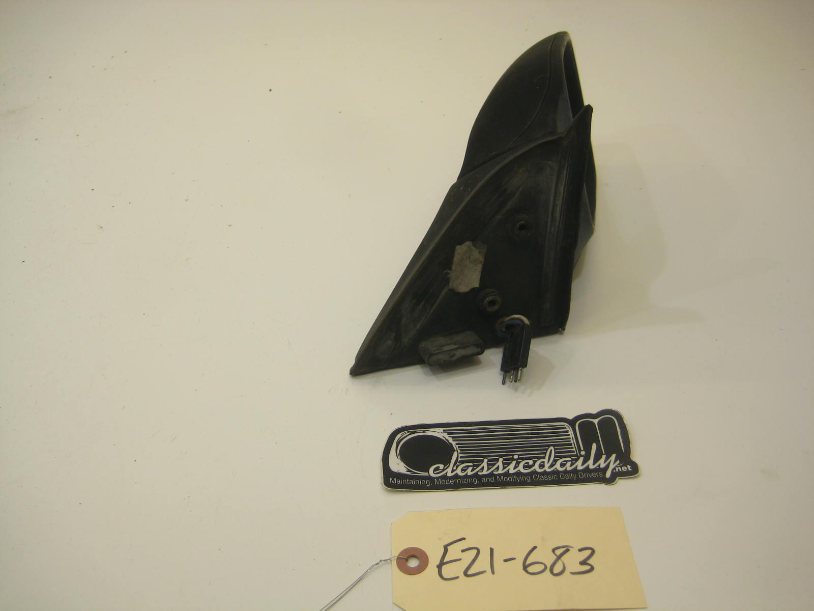 bmw e21 320 side view mirror passenger right black