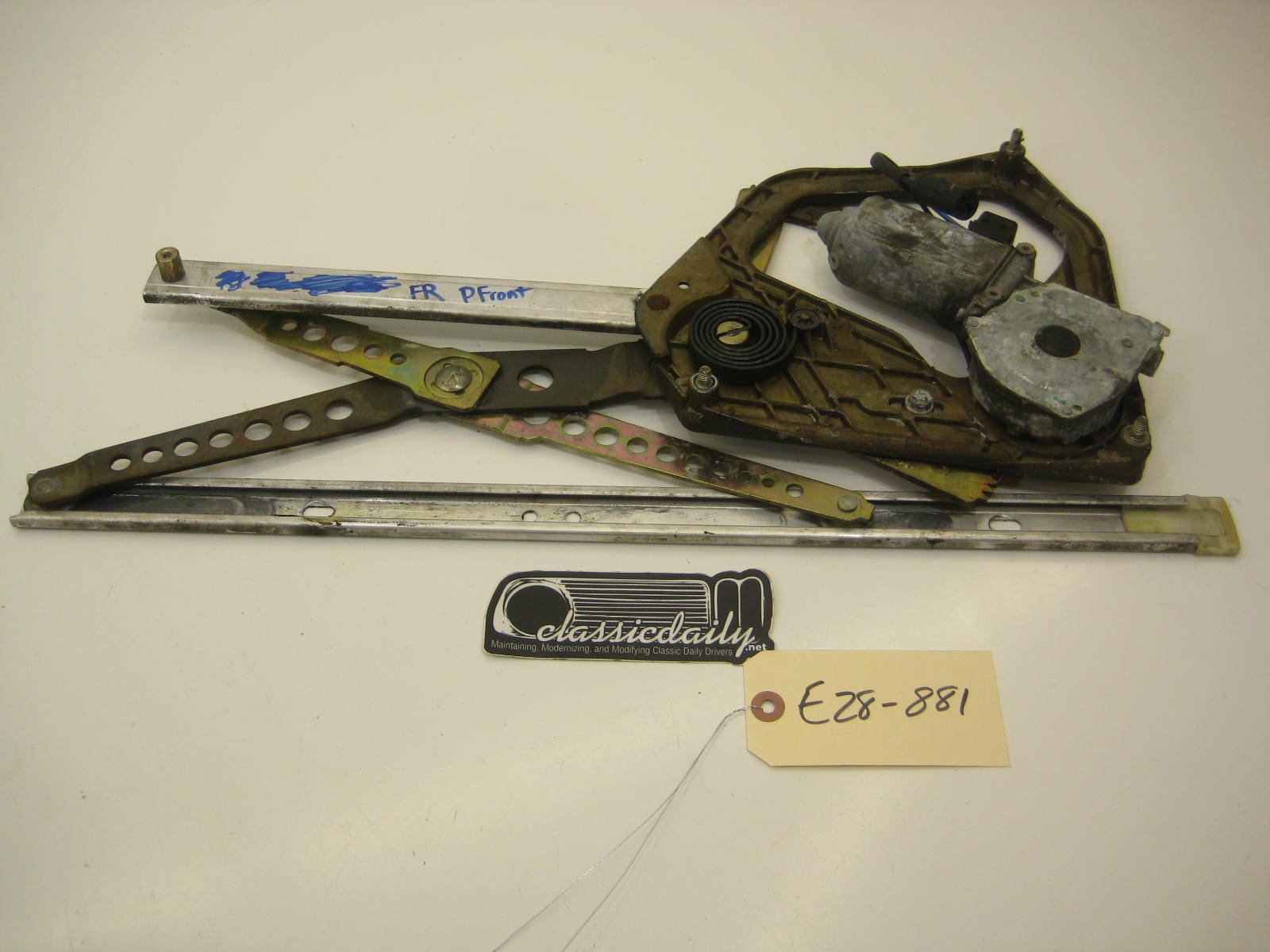 bmw e28 535 535is 528e passenger right front window regulator
