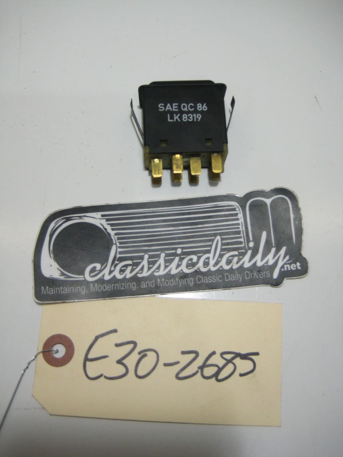 bmw e30 325 318 e30 hazard switch sae qc 86 lk 8319