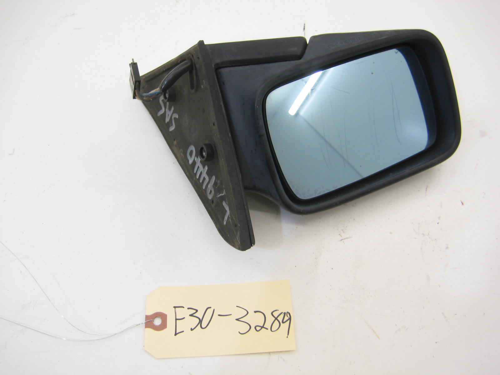 BMW E30 318 325 Drivers Left Black Side Mirror E30 3289