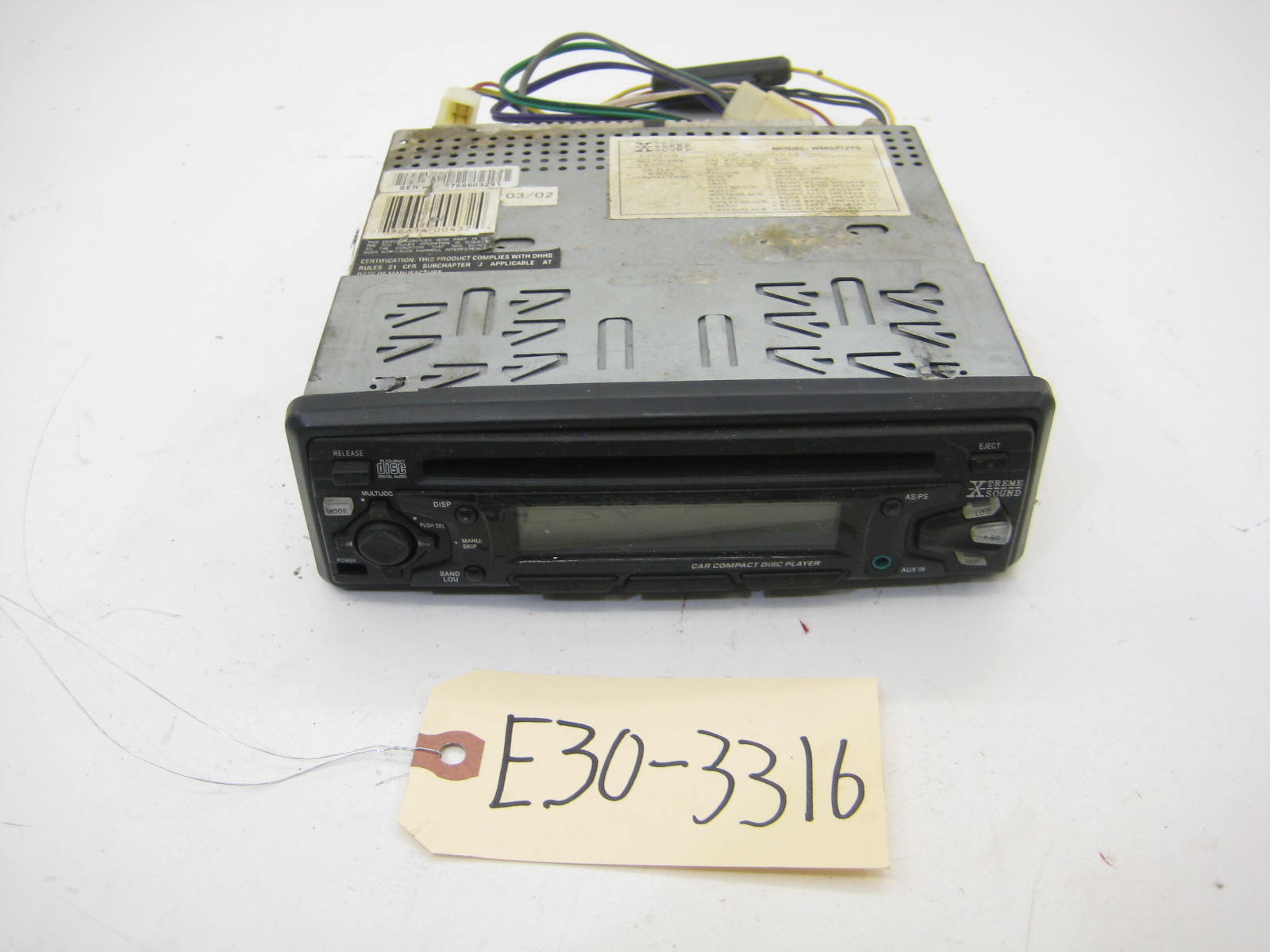 BMW E30 318 325 Aftermarket Stereo E30 3316