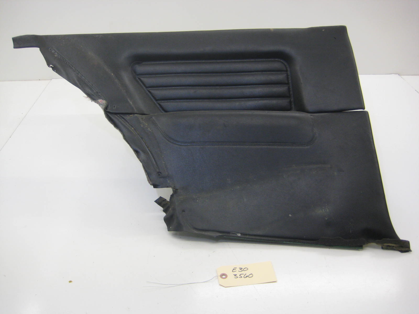 Right Passenger Side Coupe Rear Door Card Black