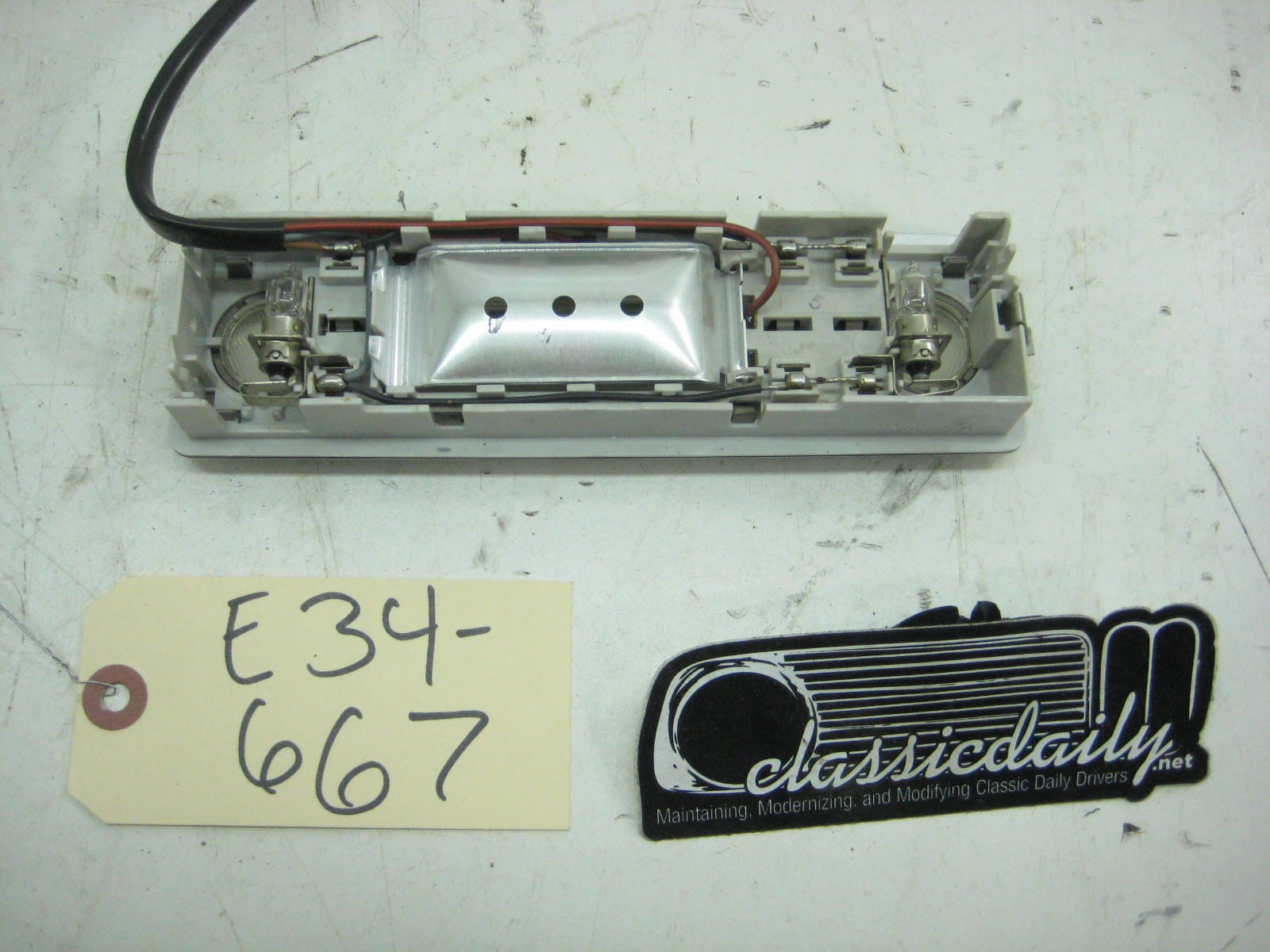 bmw e34 535 m5 interior dome center overhead light