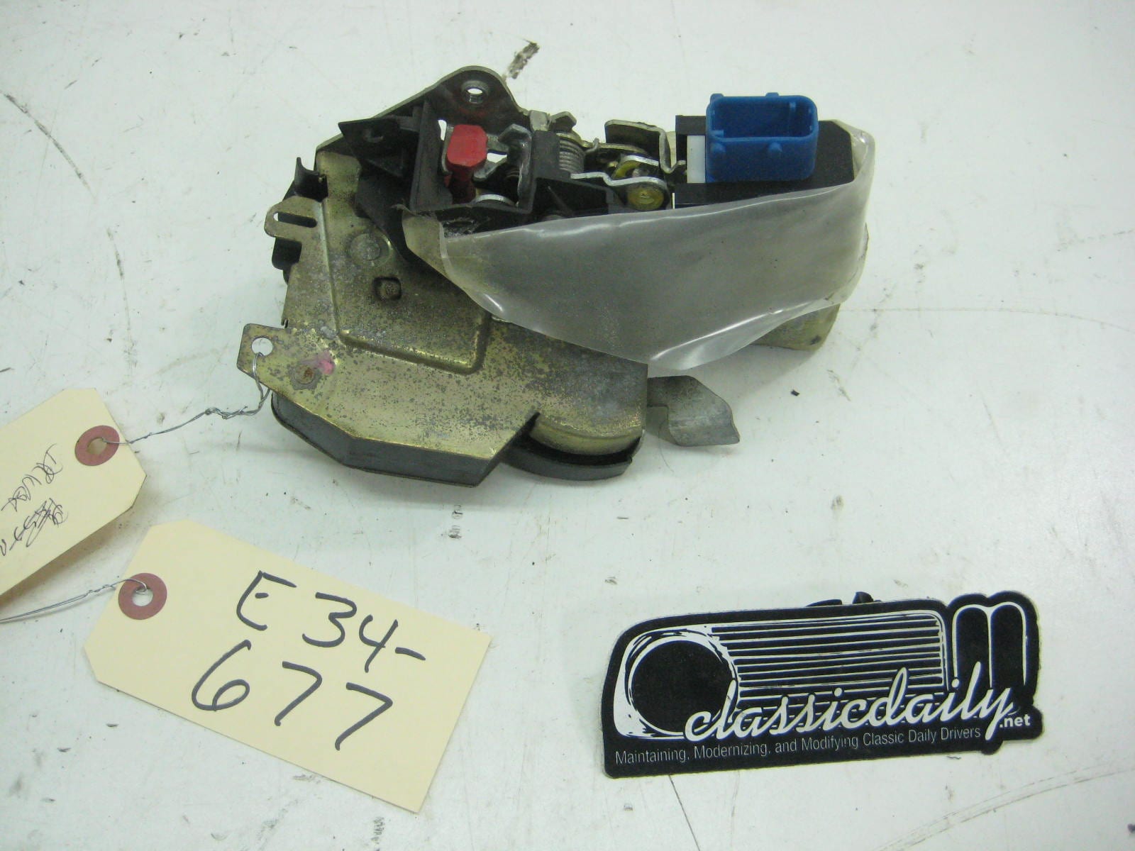 bmw e34 535 m5 drivers left rear door handle assembly latch