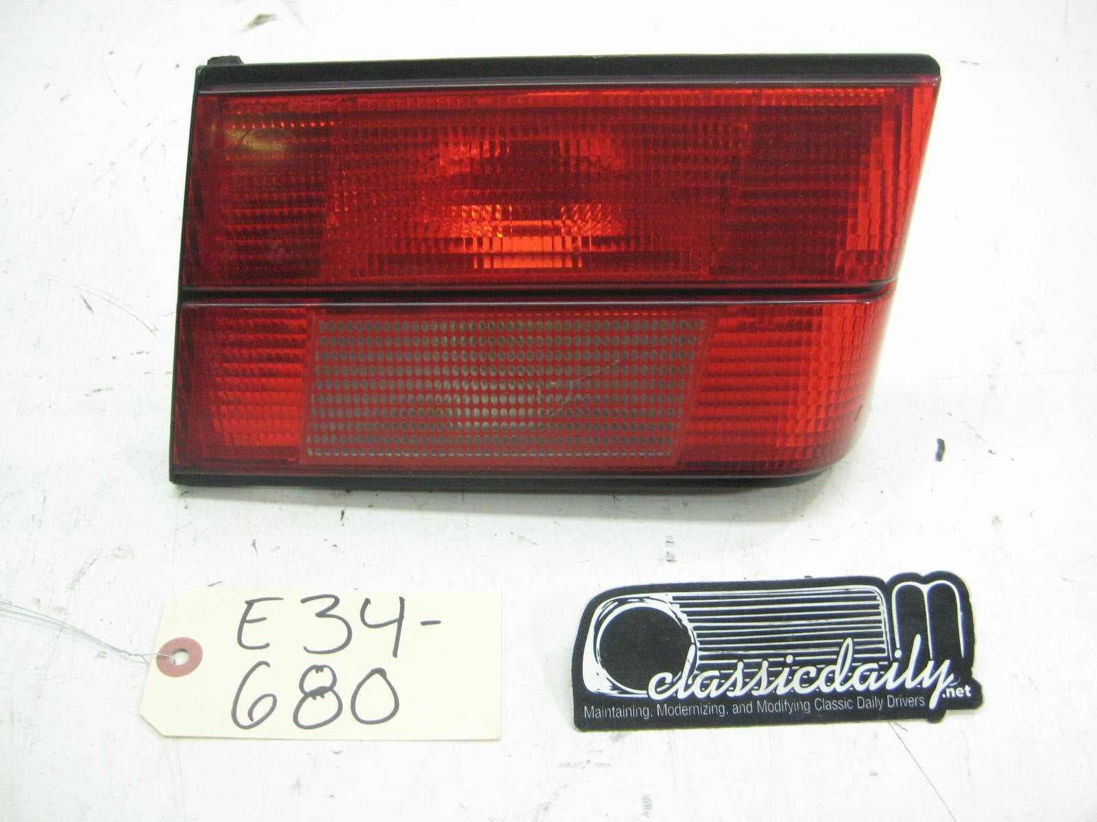bmw e34 535 m5 left side taillight tail light on trunk 2