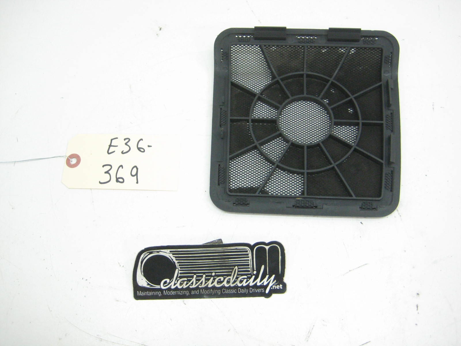 bmw e36 325 328 m3 black left rear speaker grill