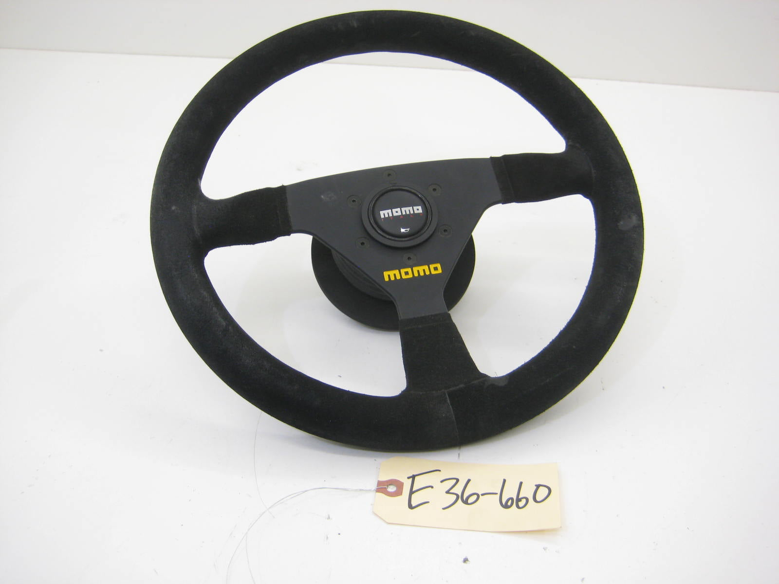 Alcantara Steering Wheel MOMO With Hub
