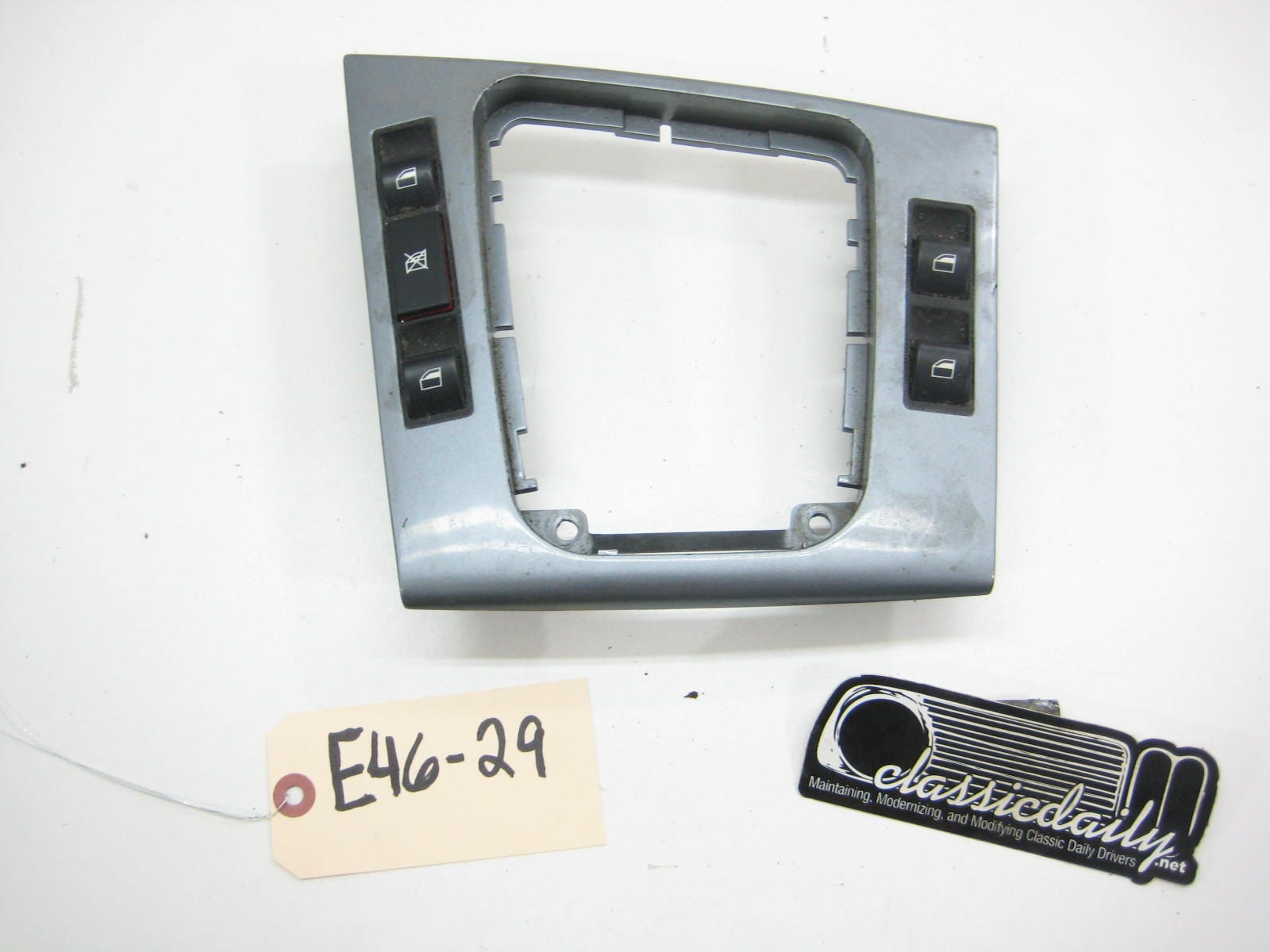 bmw e46 m3 325 330 grey silver manual sedan shifter surround with window switches