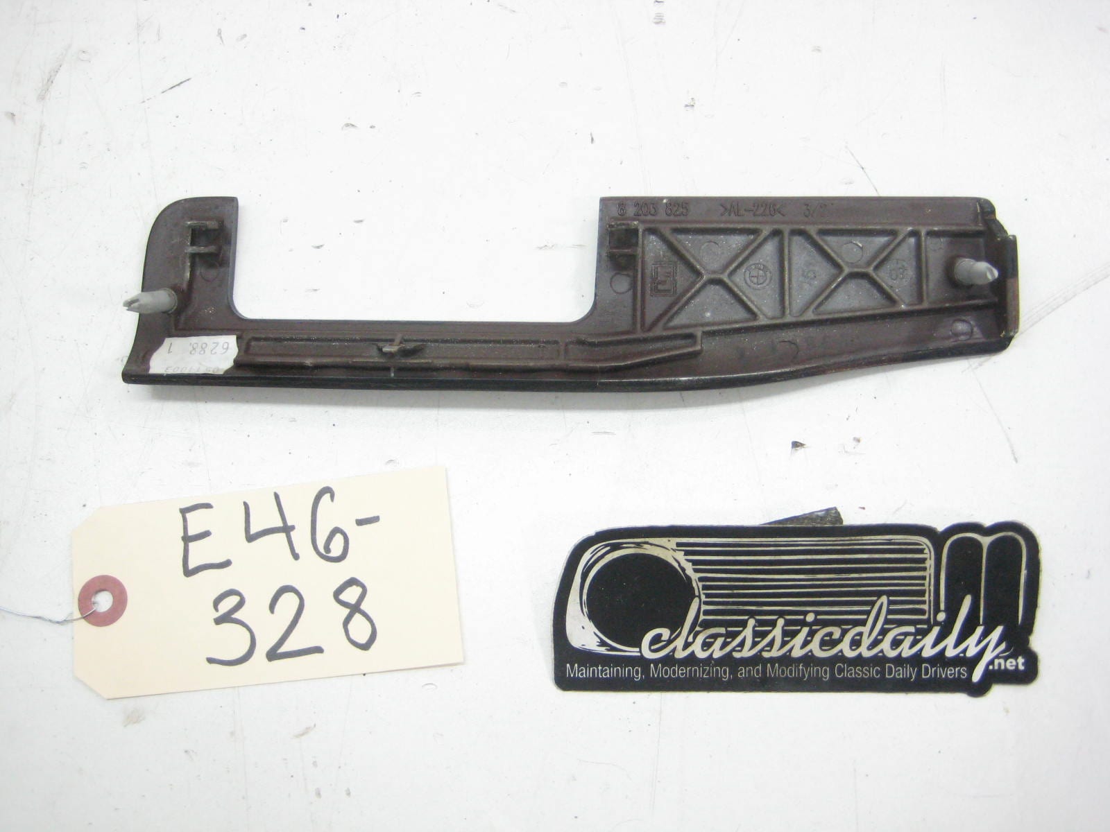 bmw e46 325 330 dark wood dash trim above headlight switch
