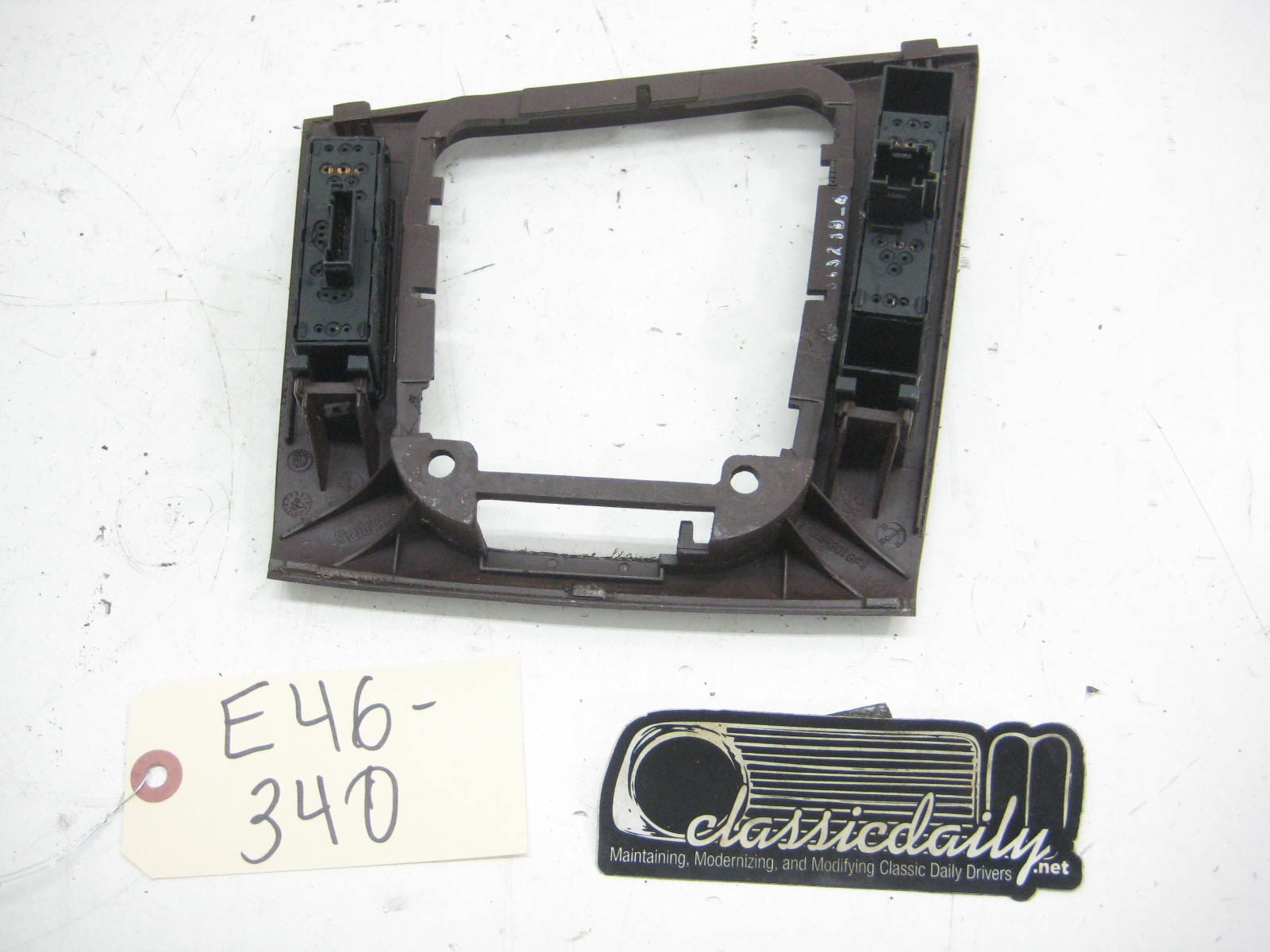 bmw e46 325 330 coupe shifter surround dark wood
