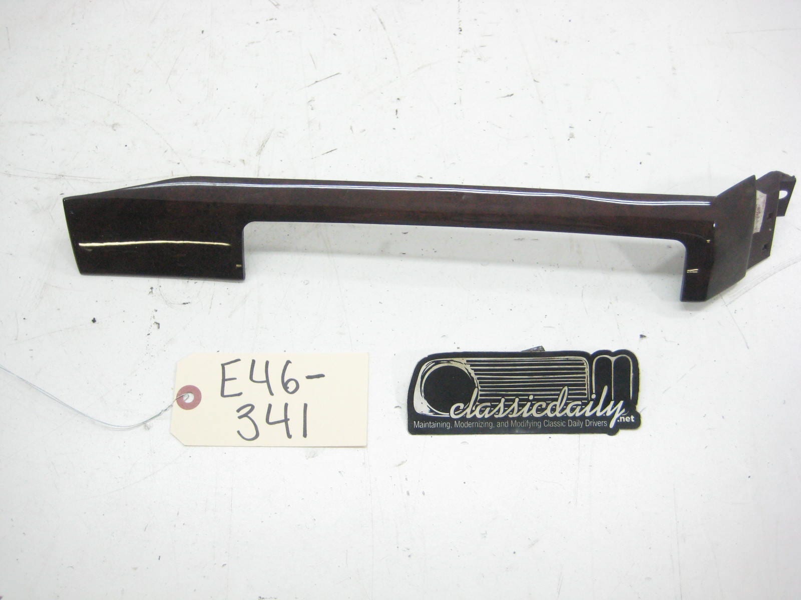 bmw e46 325 330 dark wood dash trim above hvac
