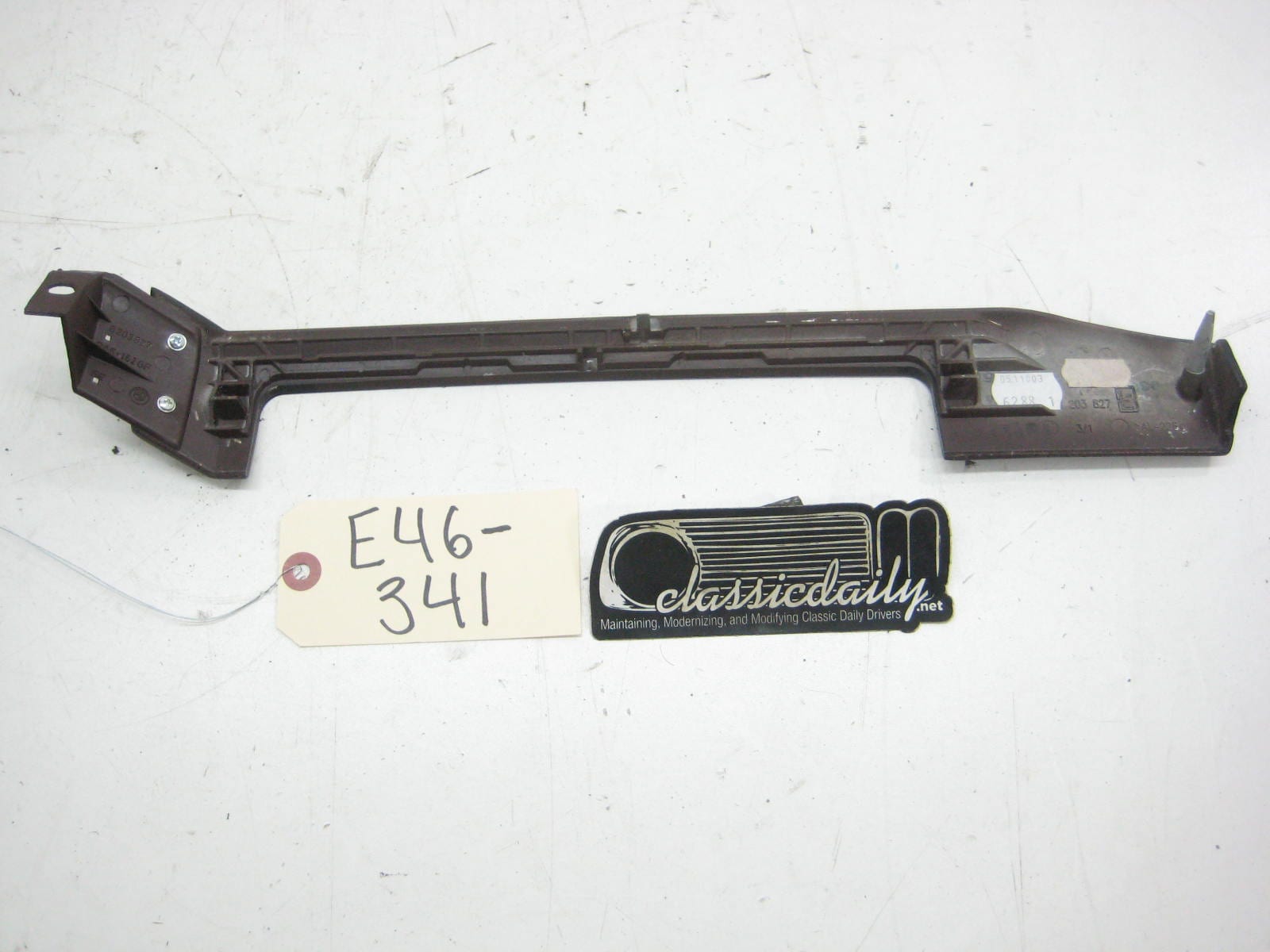 bmw e46 325 330 dark wood dash trim above hvac