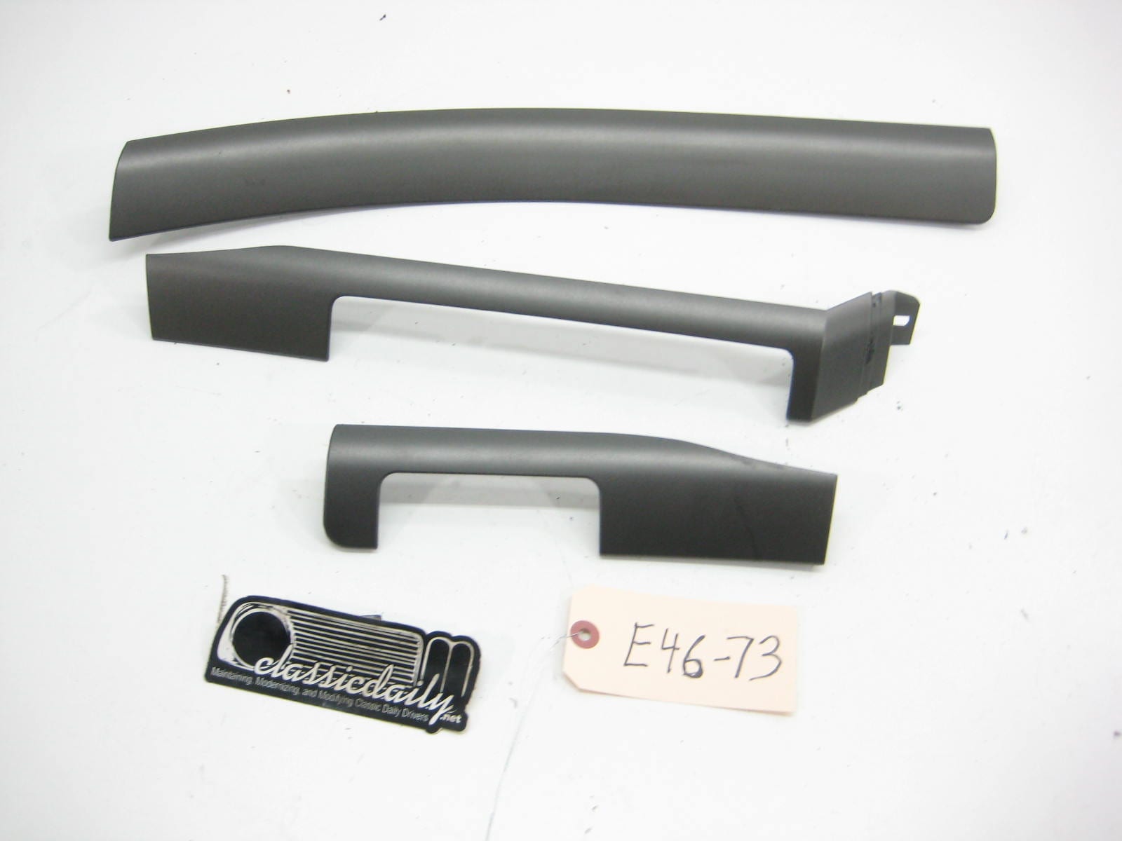 bmw e46 325 330 3 pc dash trim slate