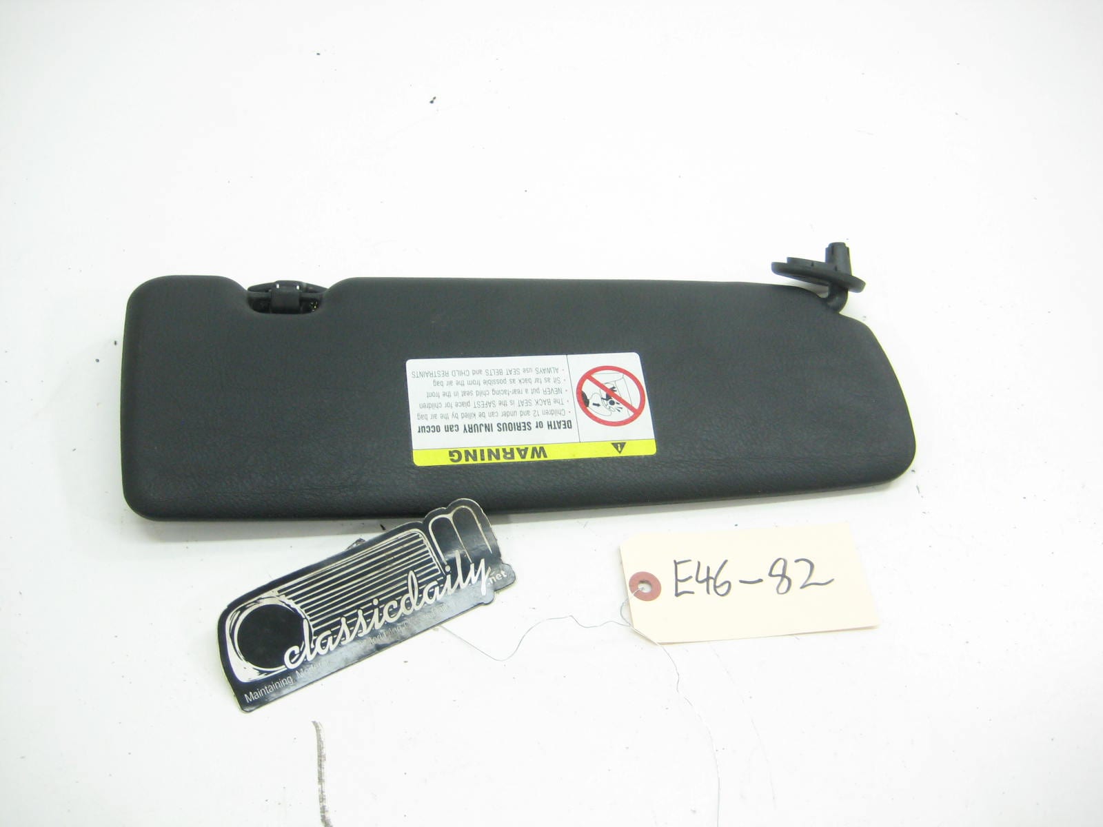 bmw e46 m3 325 330 convertible drivers side sun visor