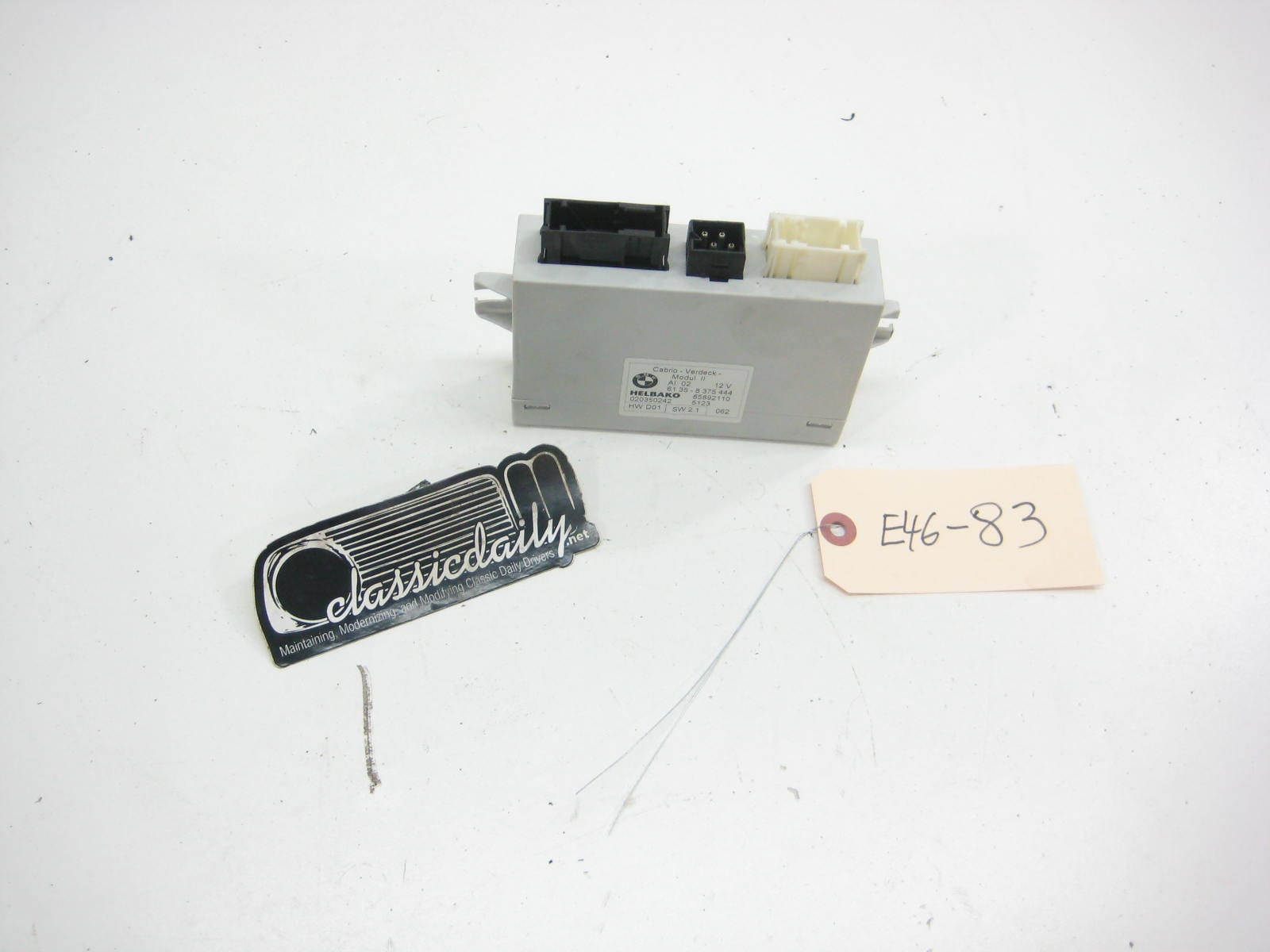 bmw e46 m3 325 330 61 35 8 375 444 m3 convertible top controller module