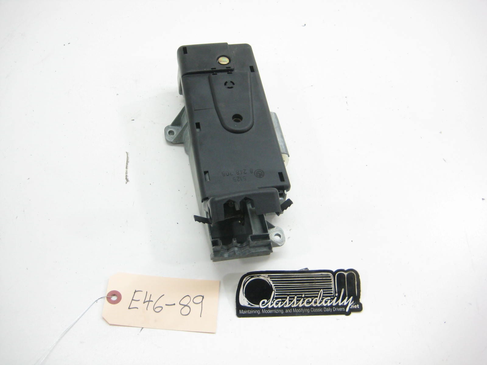 bmw e46 m3 325 330 convertible top boot lid lock solenoid under rear seat mounted