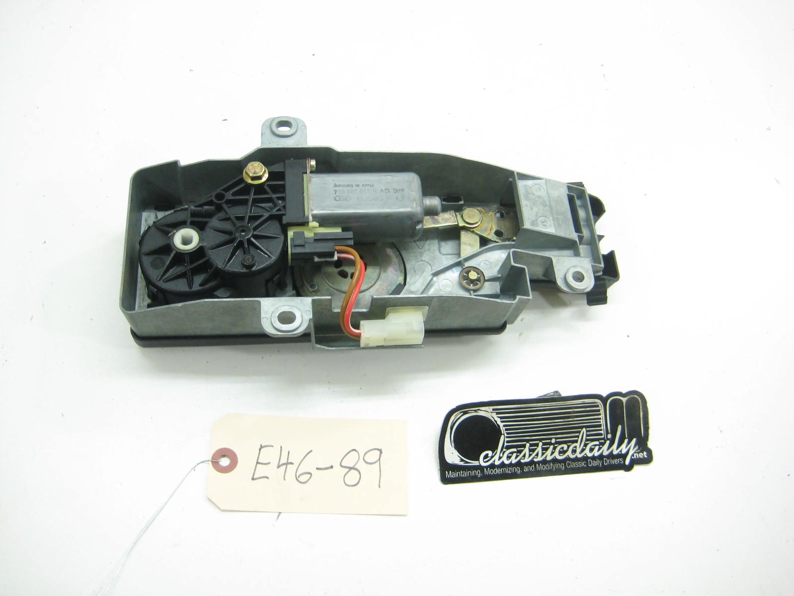 bmw e46 m3 325 330 convertible top boot lid lock solenoid under rear seat mounted