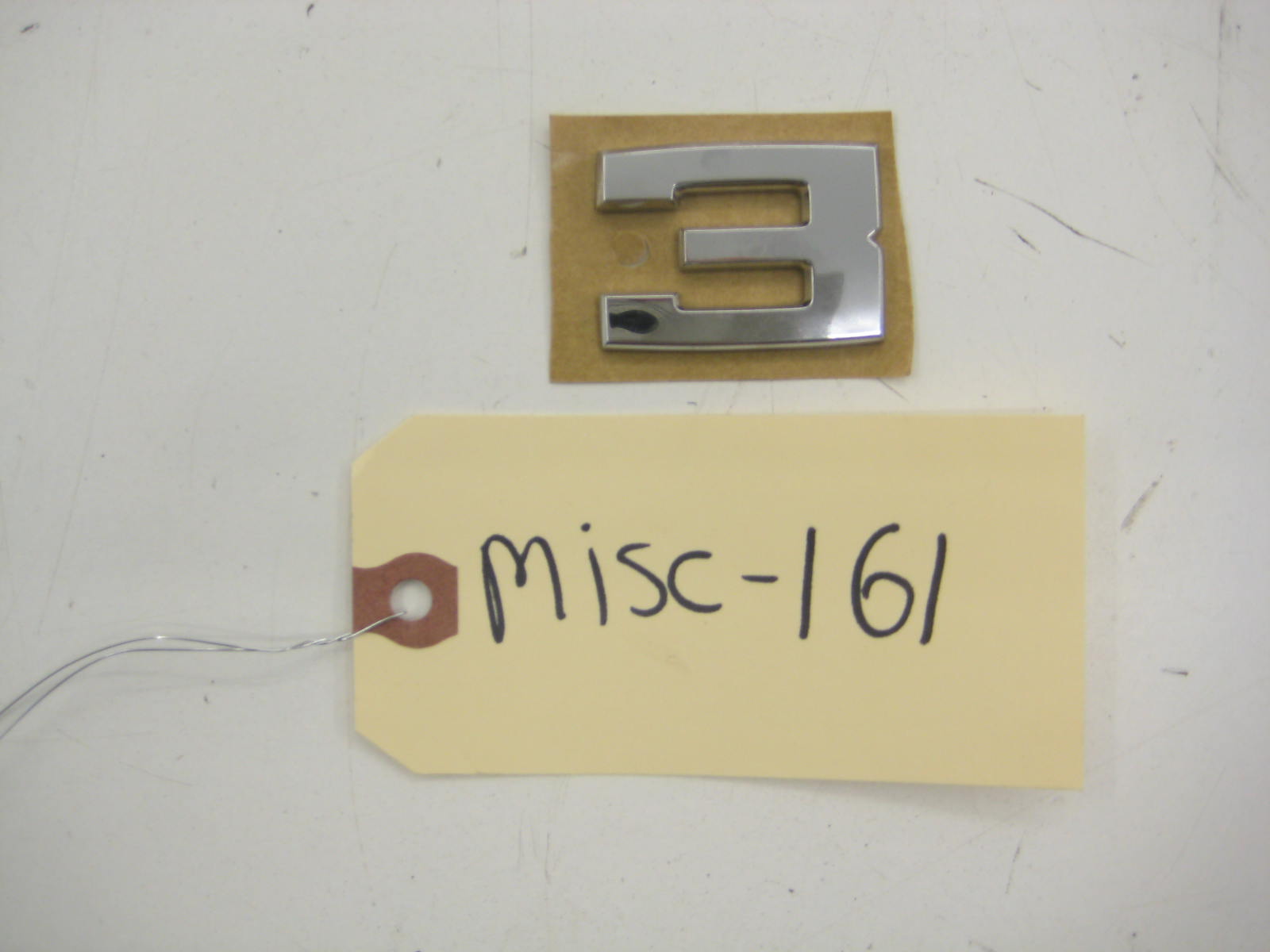 BMW E30 318 325 Trunk "3" Emblem misc 161