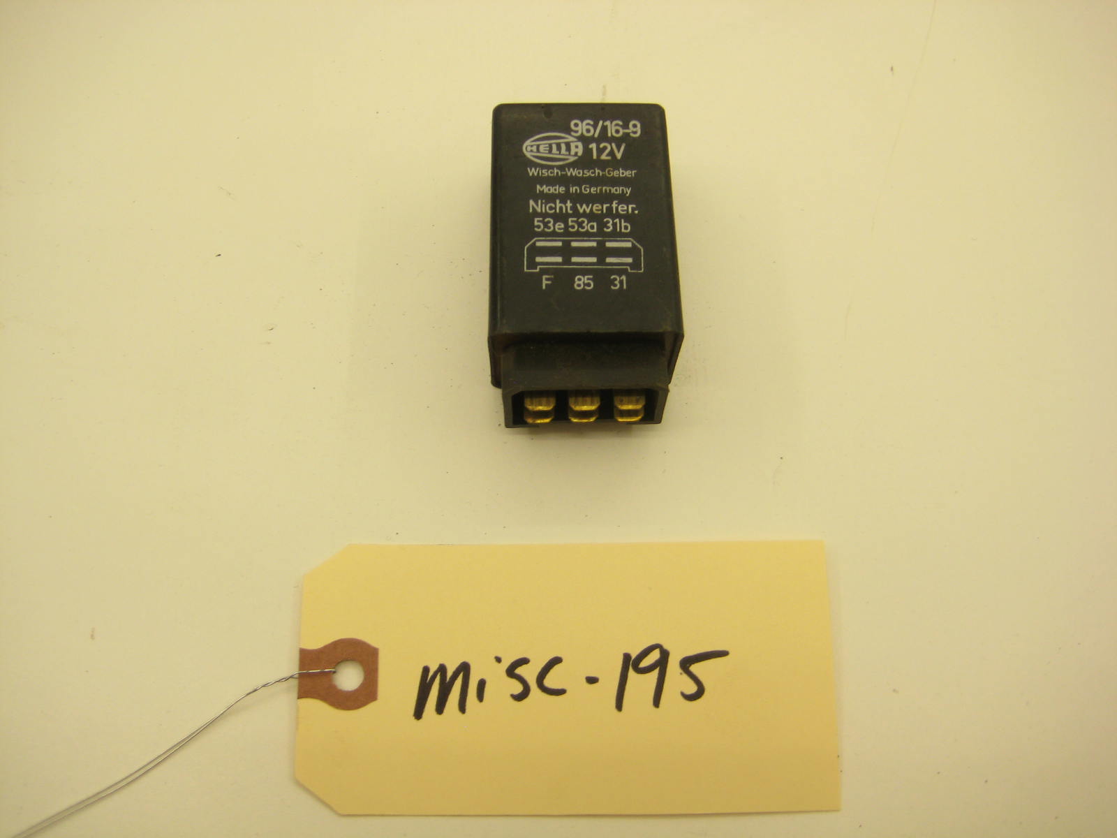 bmw 2002 2002tii e10 wiper control relay 96 16 9