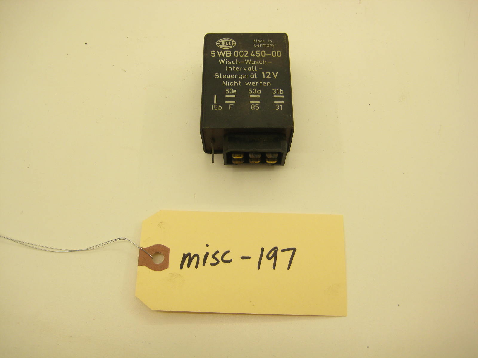 bmw 2002 2002tii e10 wiper control relay 5 wb 002 450 00