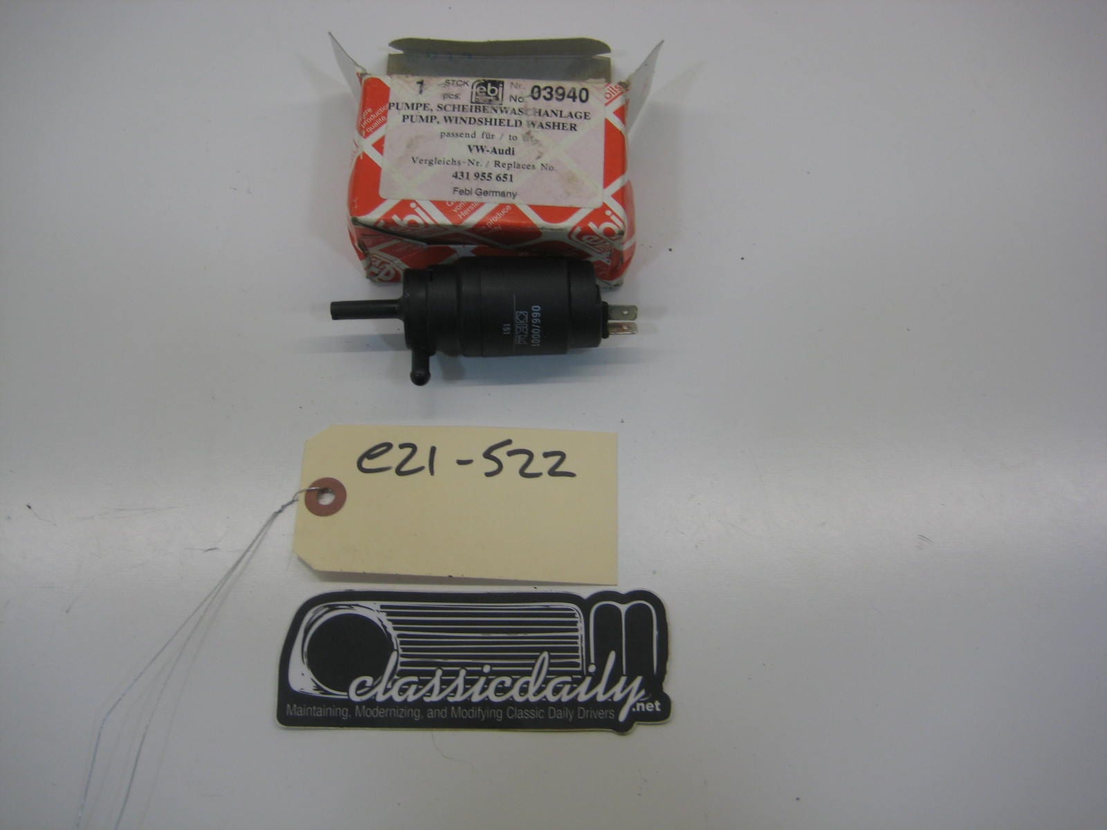 bmw e21 320 61 66 1 368 589 washer tank pump