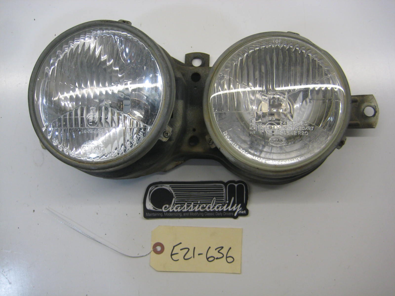 bmw e21 320 passenger side euro h4 headlights