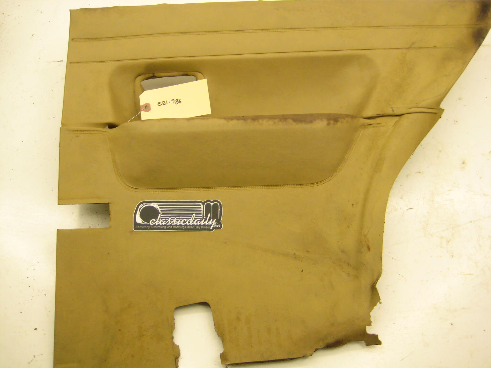 bmw e21 320 passenger right side rear armrest card