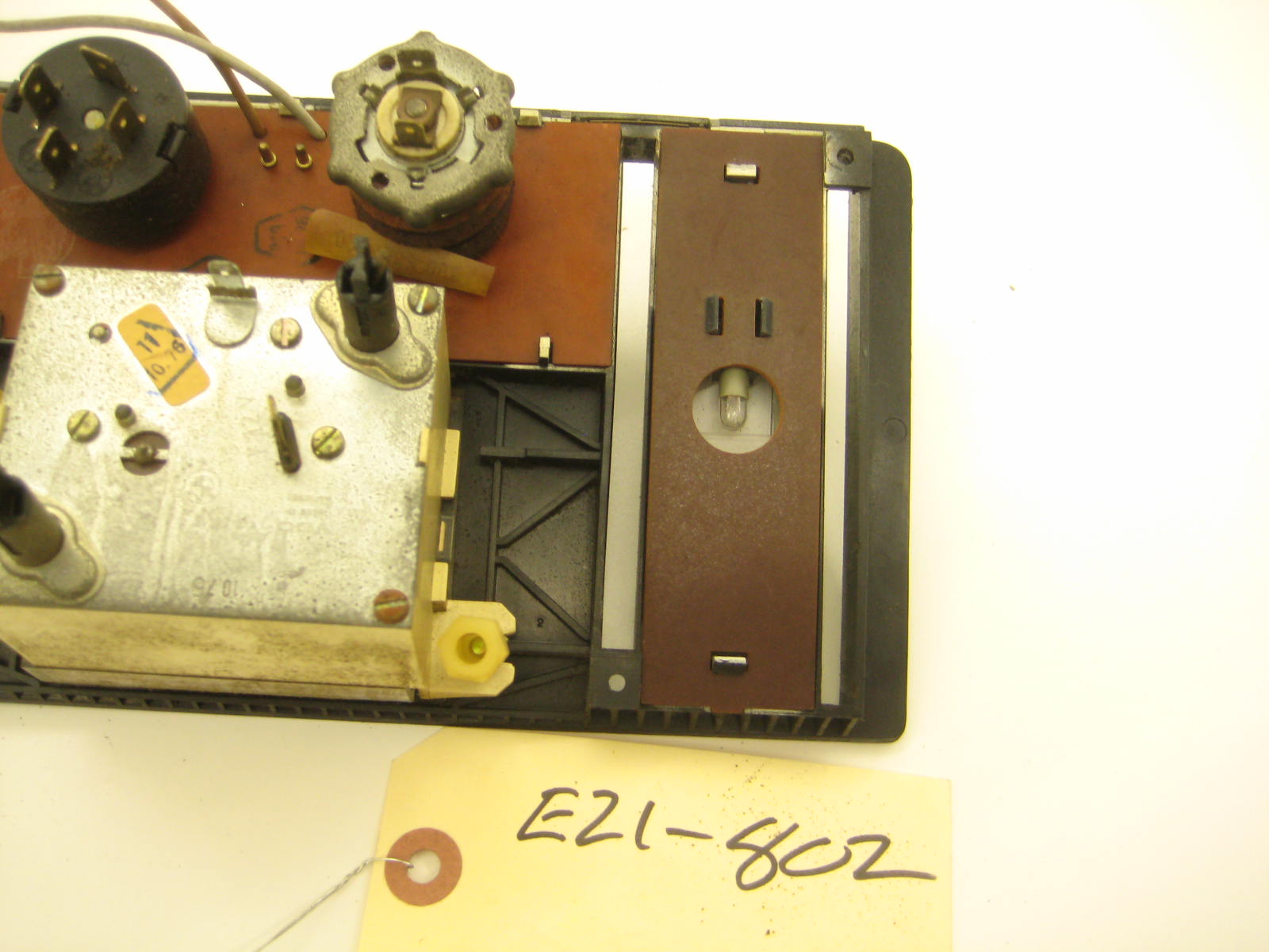 bmw e21 320 hvac control panel with clock missing lighter