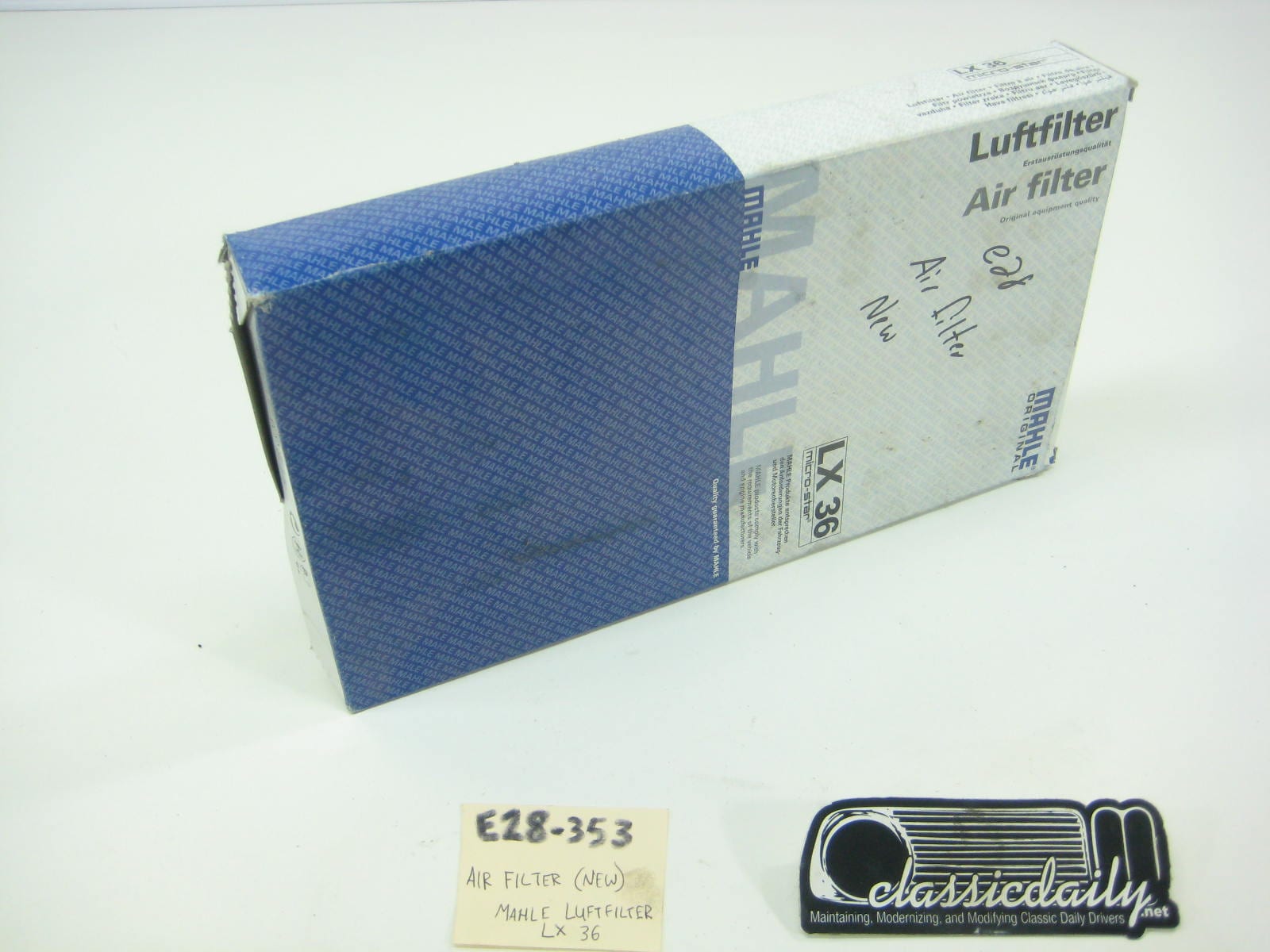 bmw e28 535 535is 528e air filter mahle xl 36