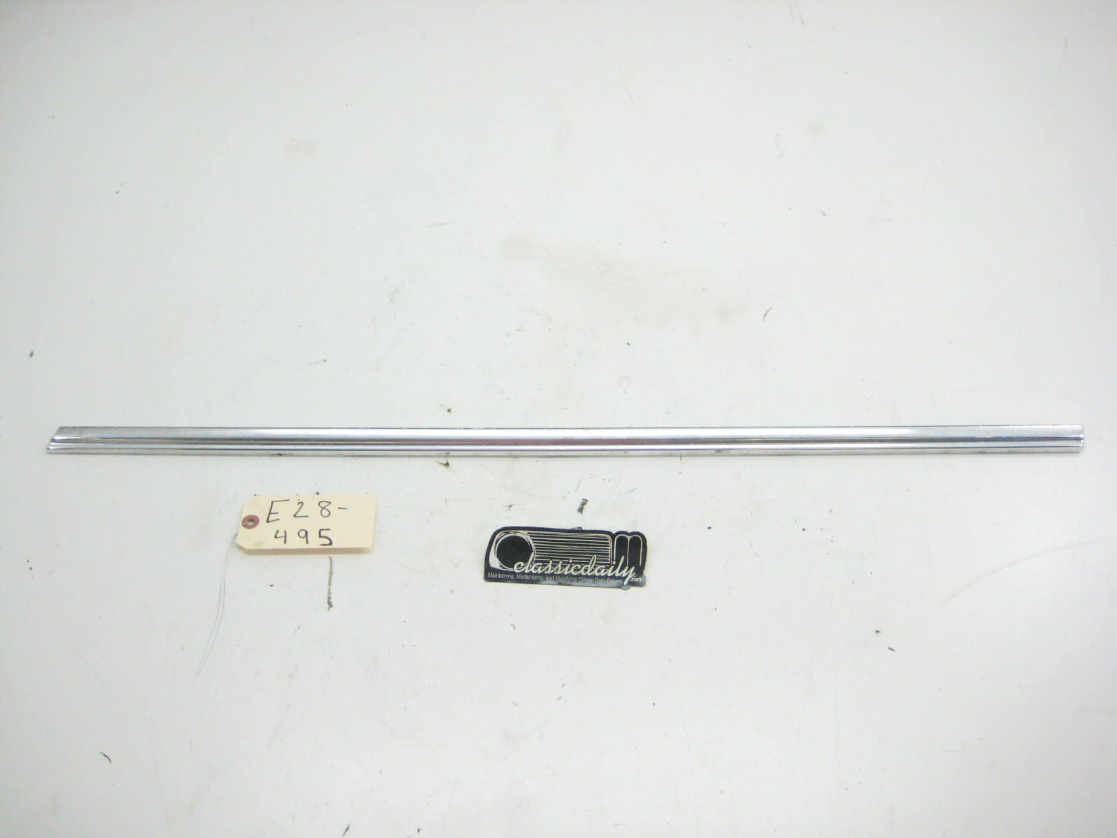 bmw e28 535 535is 528e passenger side front door exterior chrome trim