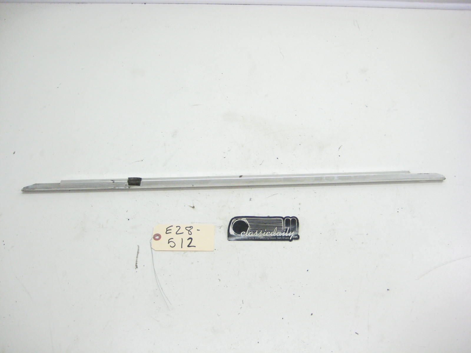 bmw e28 535 535is 528e drivers side rear door chrome trim