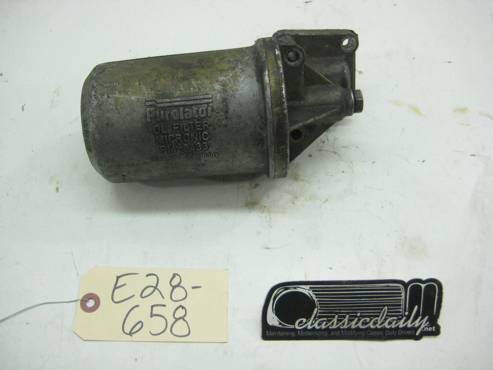 used parts oil filter canister housing