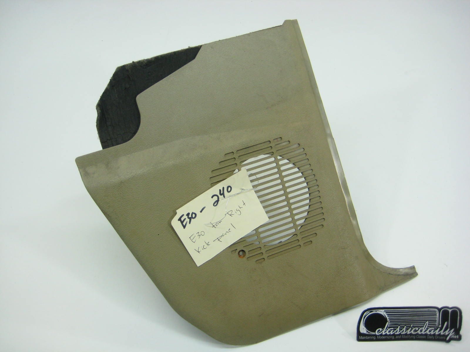 bmw e30 325 318 tan right kick panel