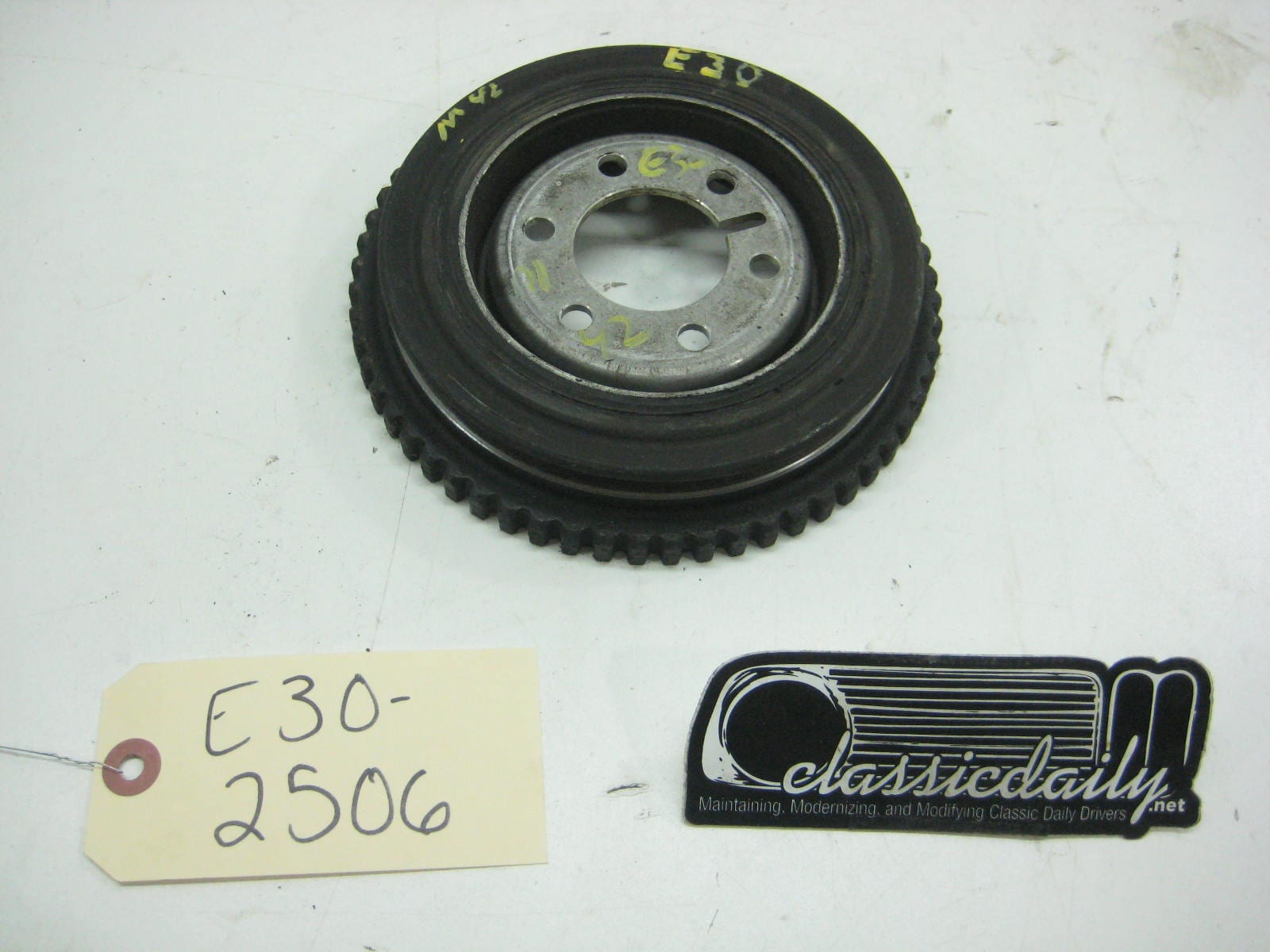 bmw e30 325 318 m42 crank pulley toothed wheel 2