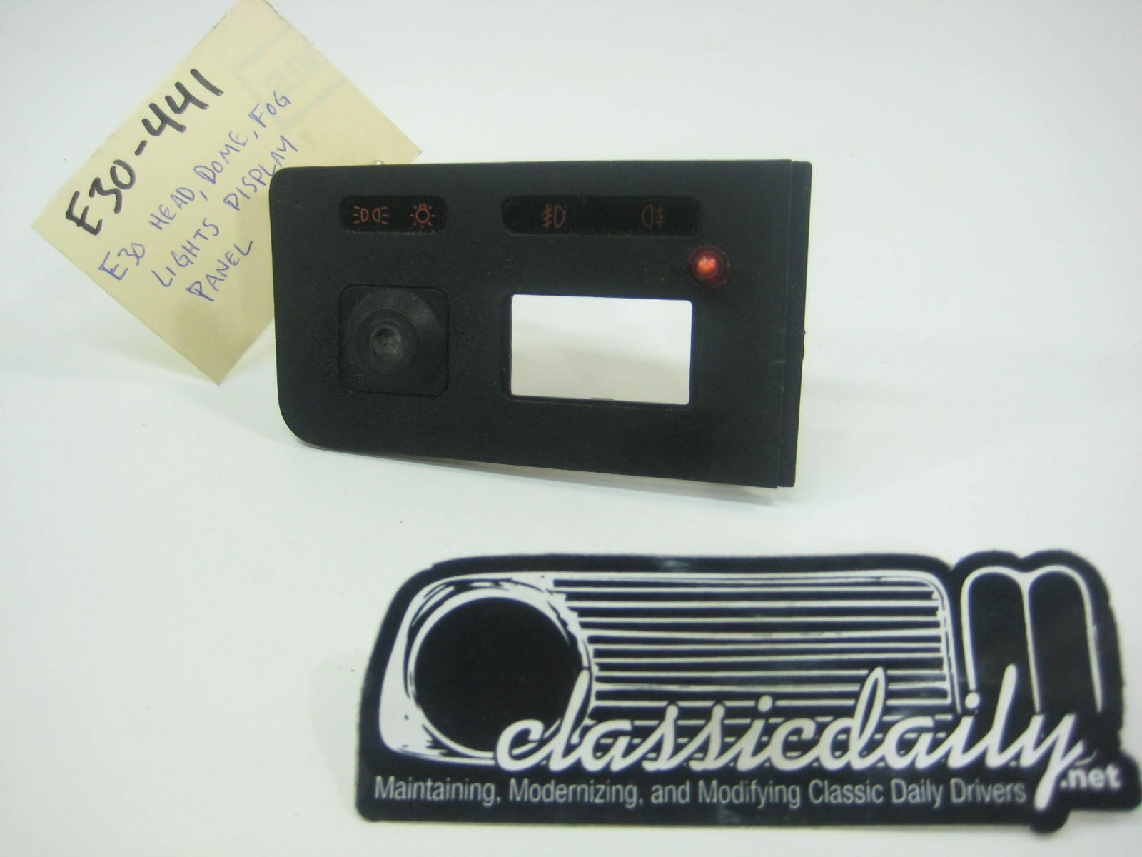 bmw e30 325 318 headlight dome and fog lights display panel