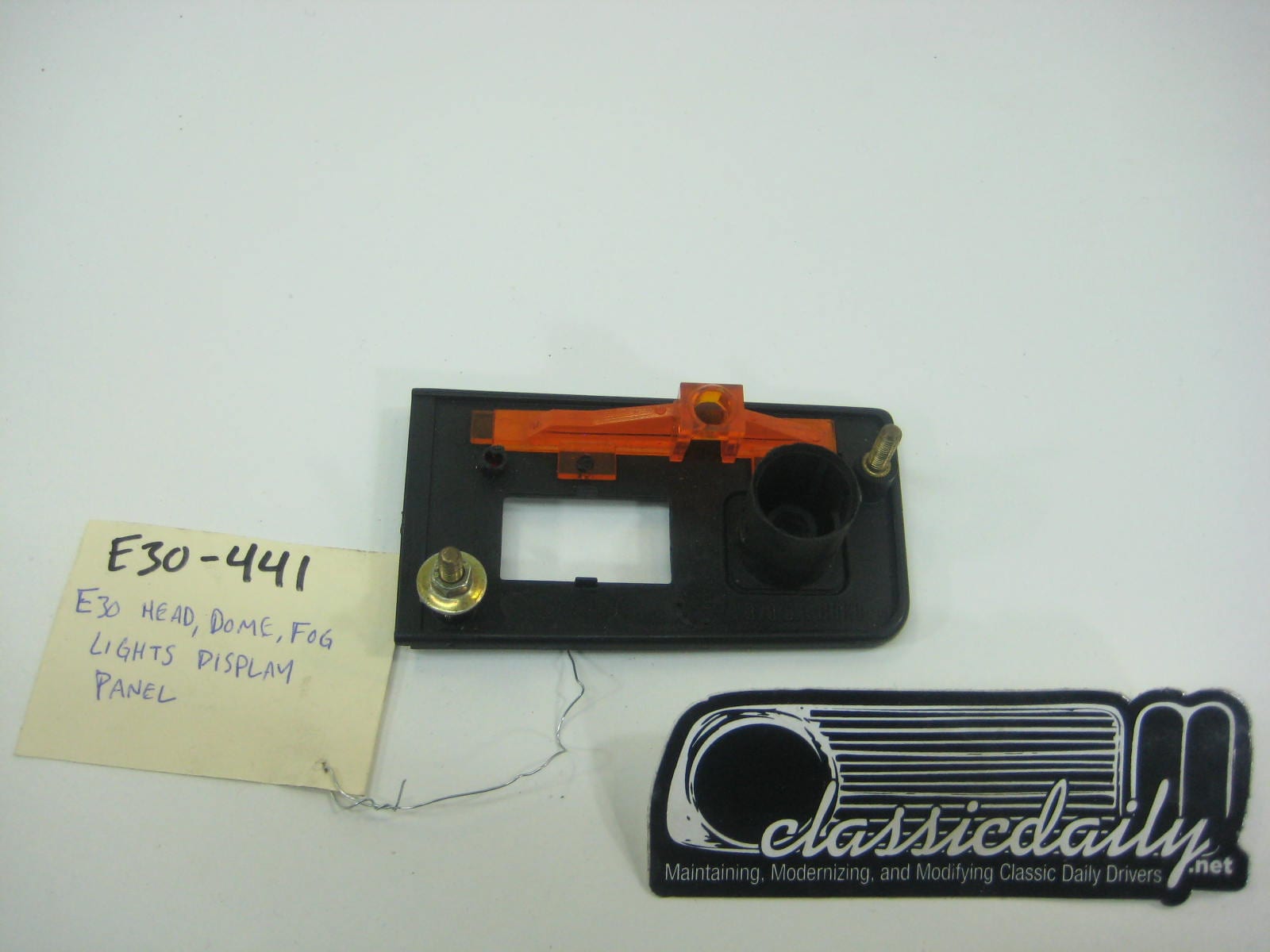 bmw e30 325 318 headlight dome and fog lights display panel