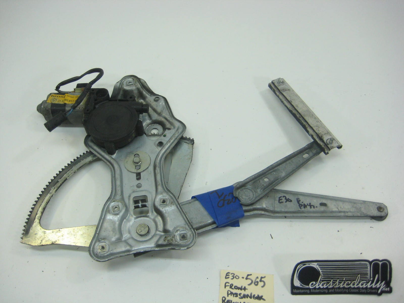 bmw e30 325 318 coupe front driver regulator and motor