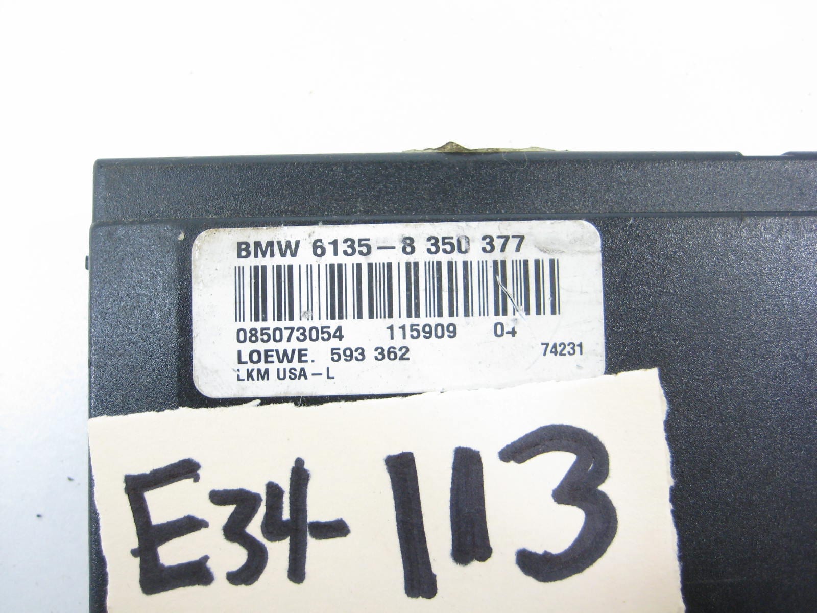 bmw e34 535 525 lamp control module