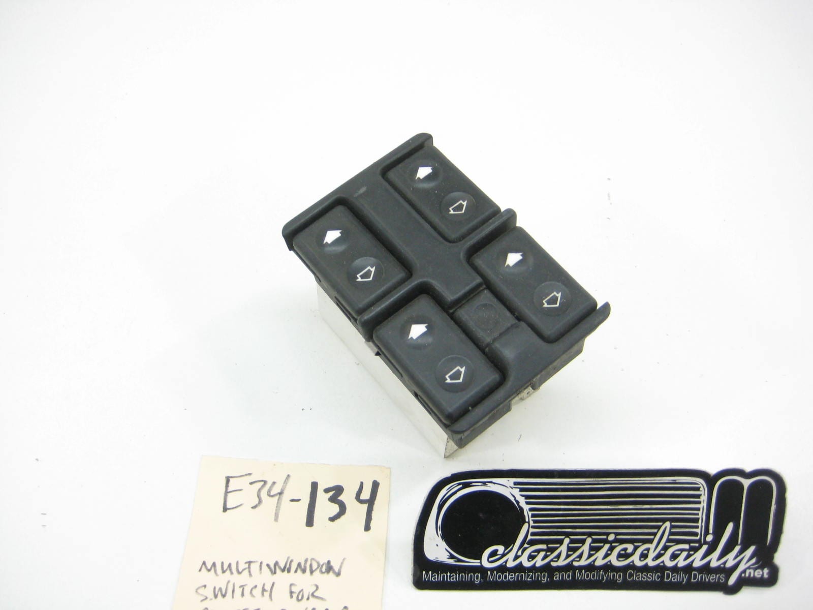 bmw e34 535 525 multi switch for windows in center console 4