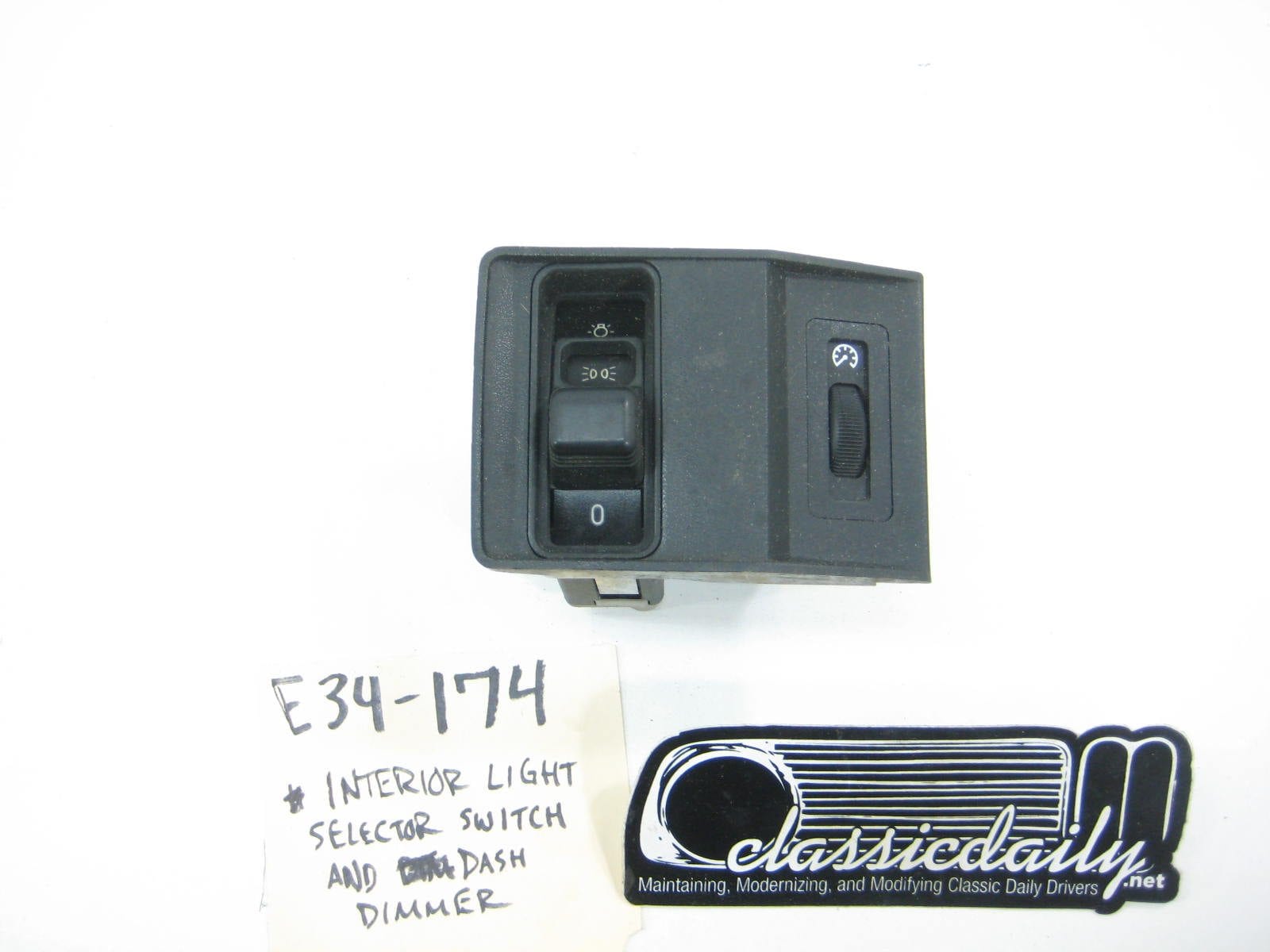 bmw e34 535 525 headlight switch and interior light dimmer