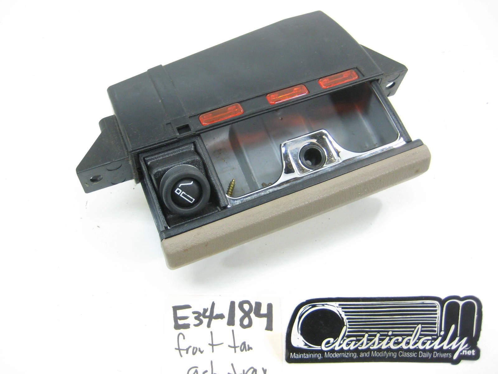 bmw e34 535 525 front tan ash tray 2