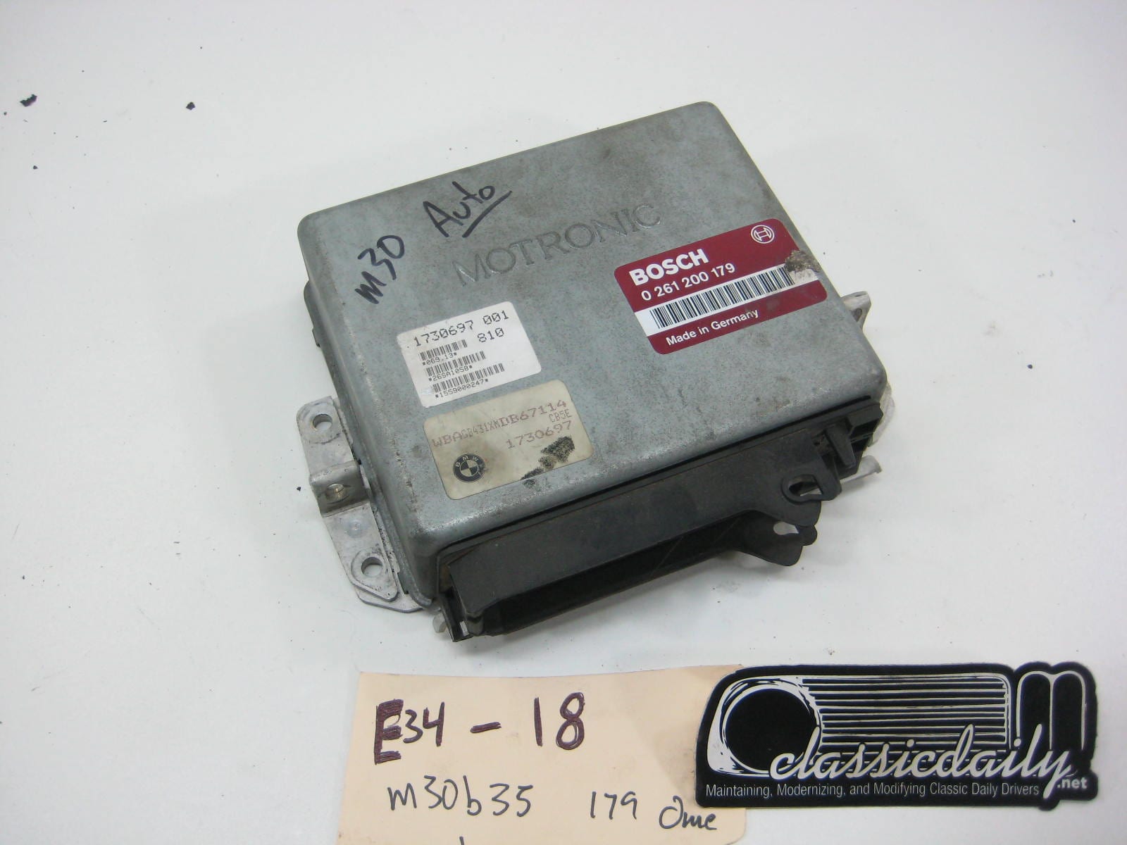 bmw e34 535 525 m30b35 179 dme for automatic transmission car 0 261 200 179