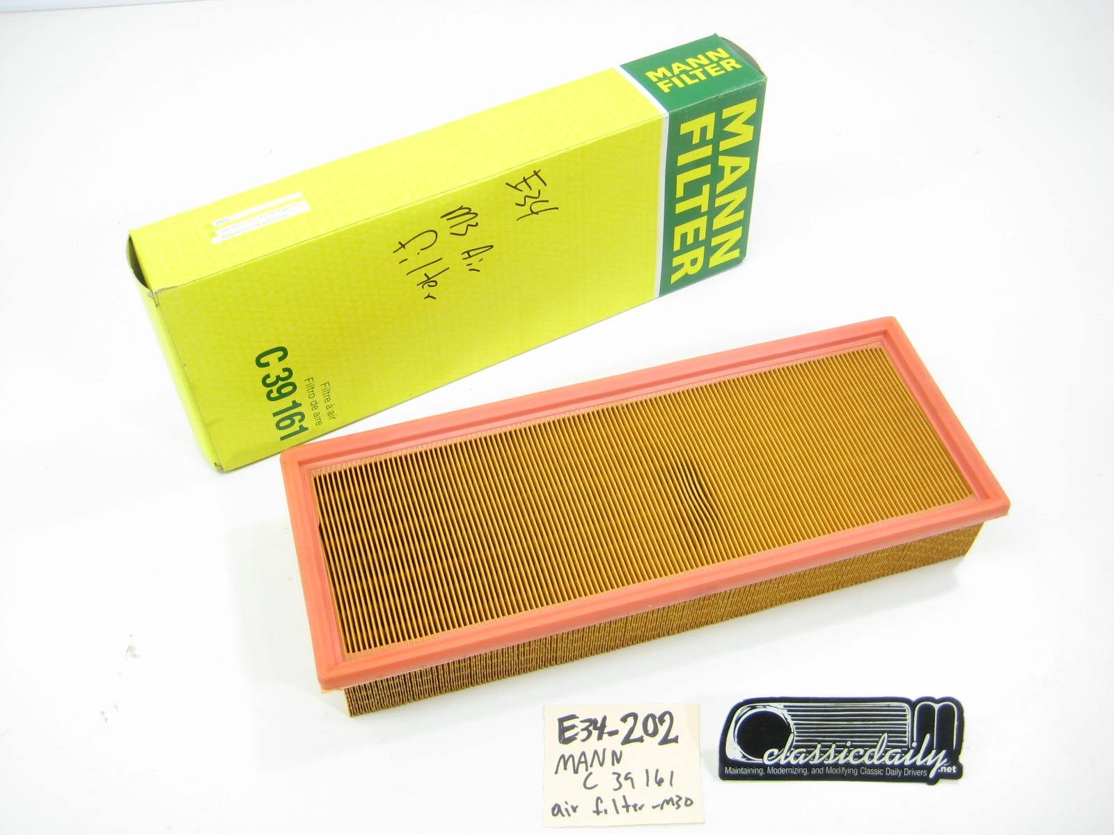 bmw e34 535 525 m30 mann air filter c39161