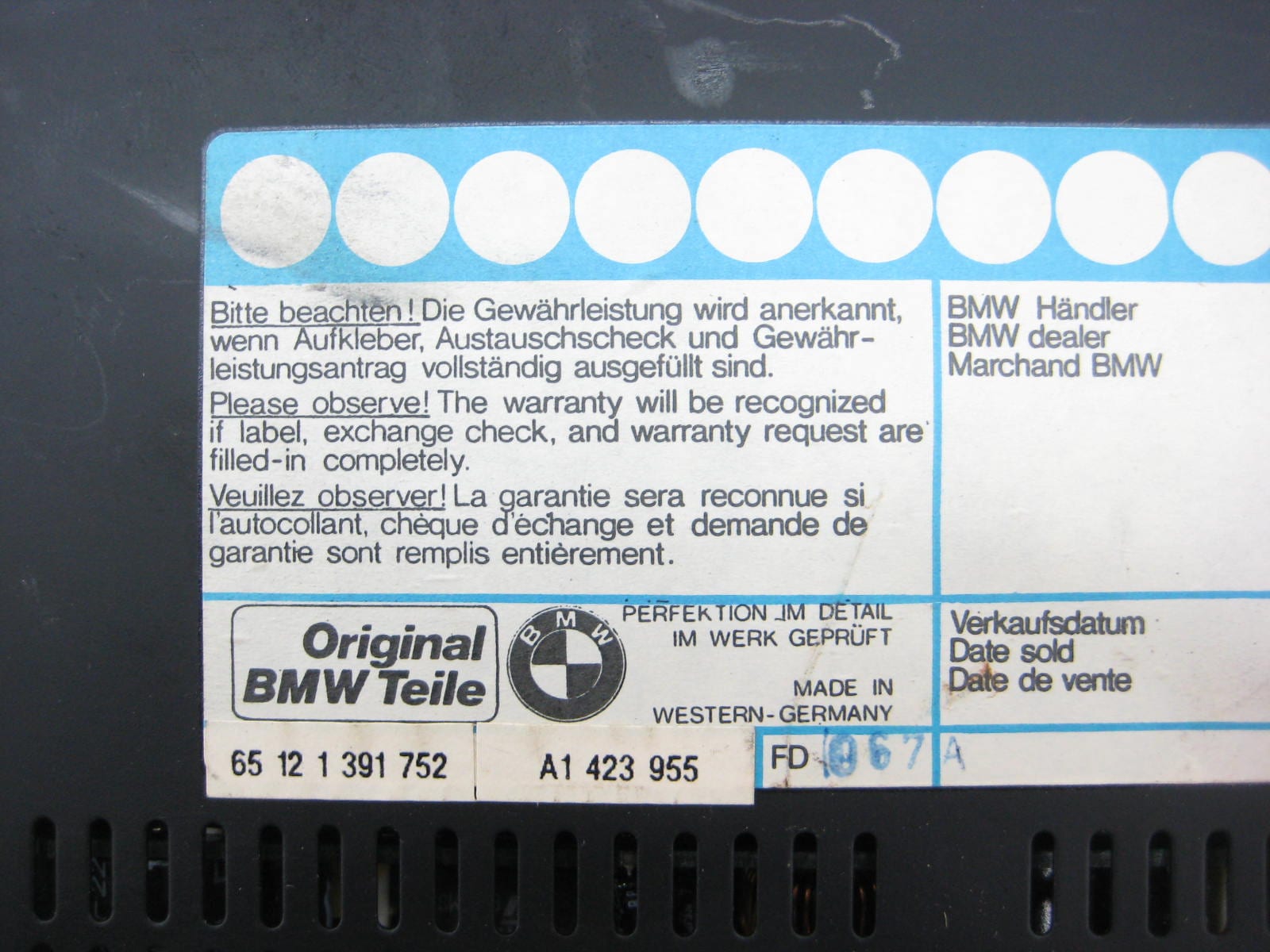 bmw e34 535 525 540 530 factory stereo amp