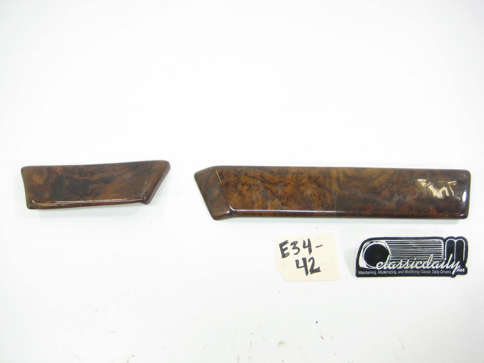bmw e34 535 525 front passenger side interior faux wood accent trim set copy